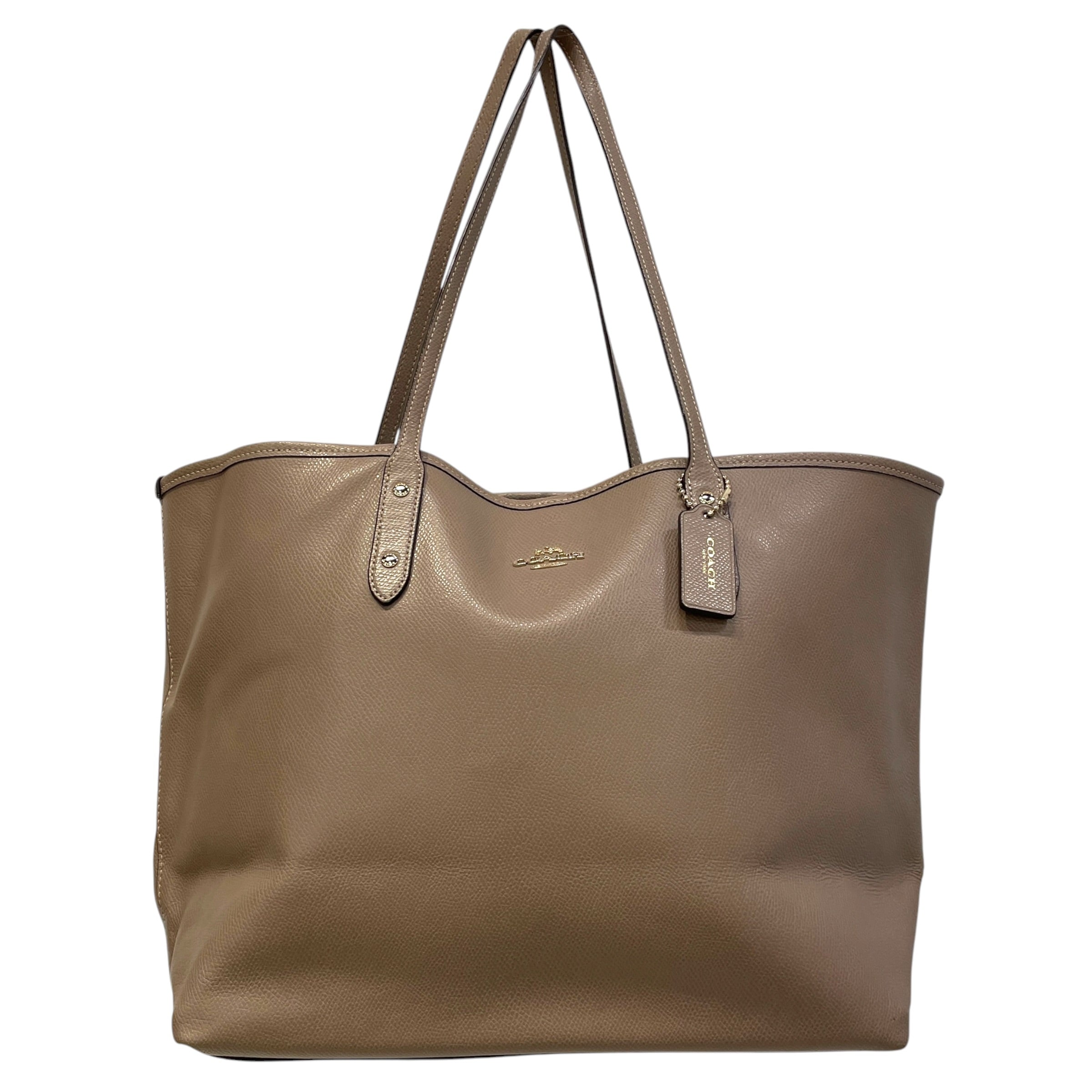 COACH/Tote Bag/Leather/BEG/City view 1