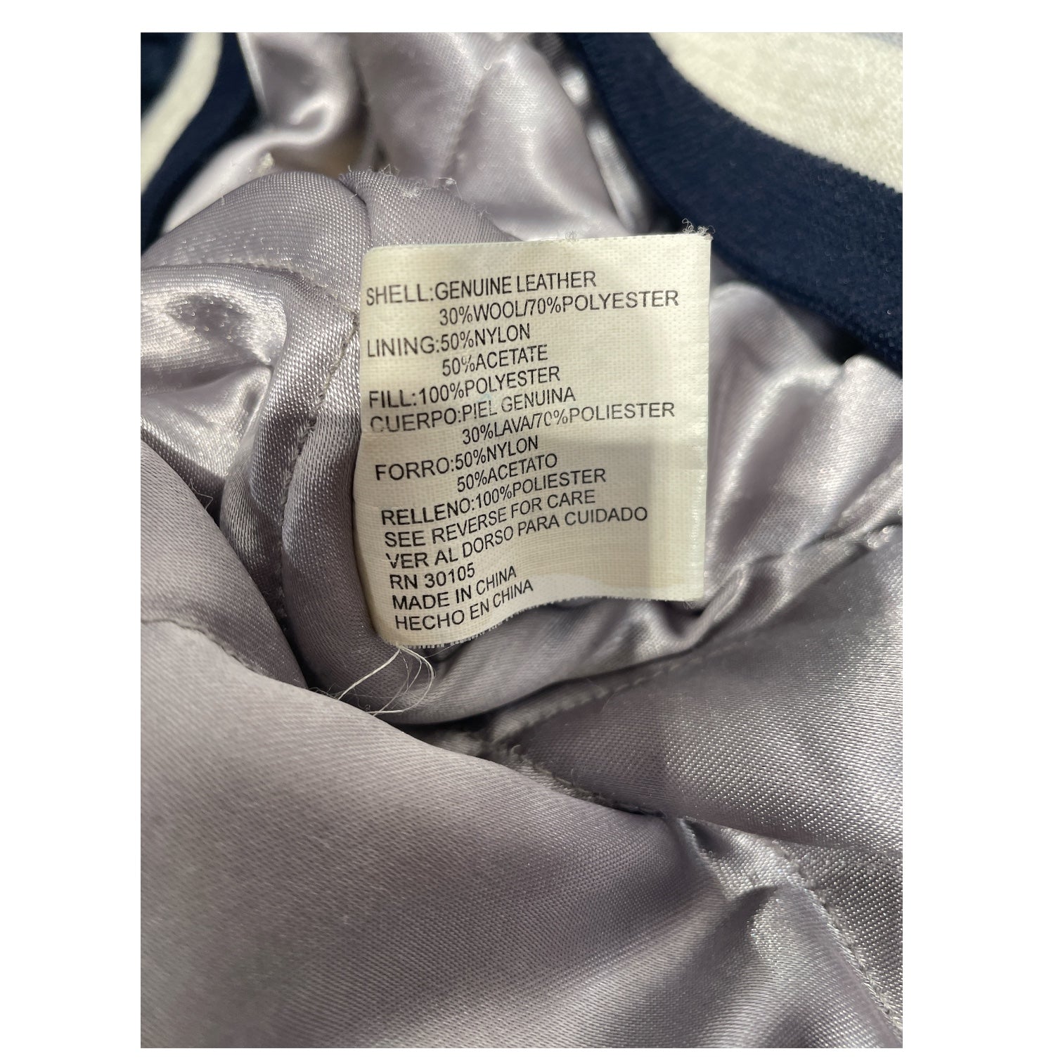 JEFF HAMILTON/Baseball Jkt/XL/Wool/NVY/VITNAGE COWBOYS JACKET view 4
