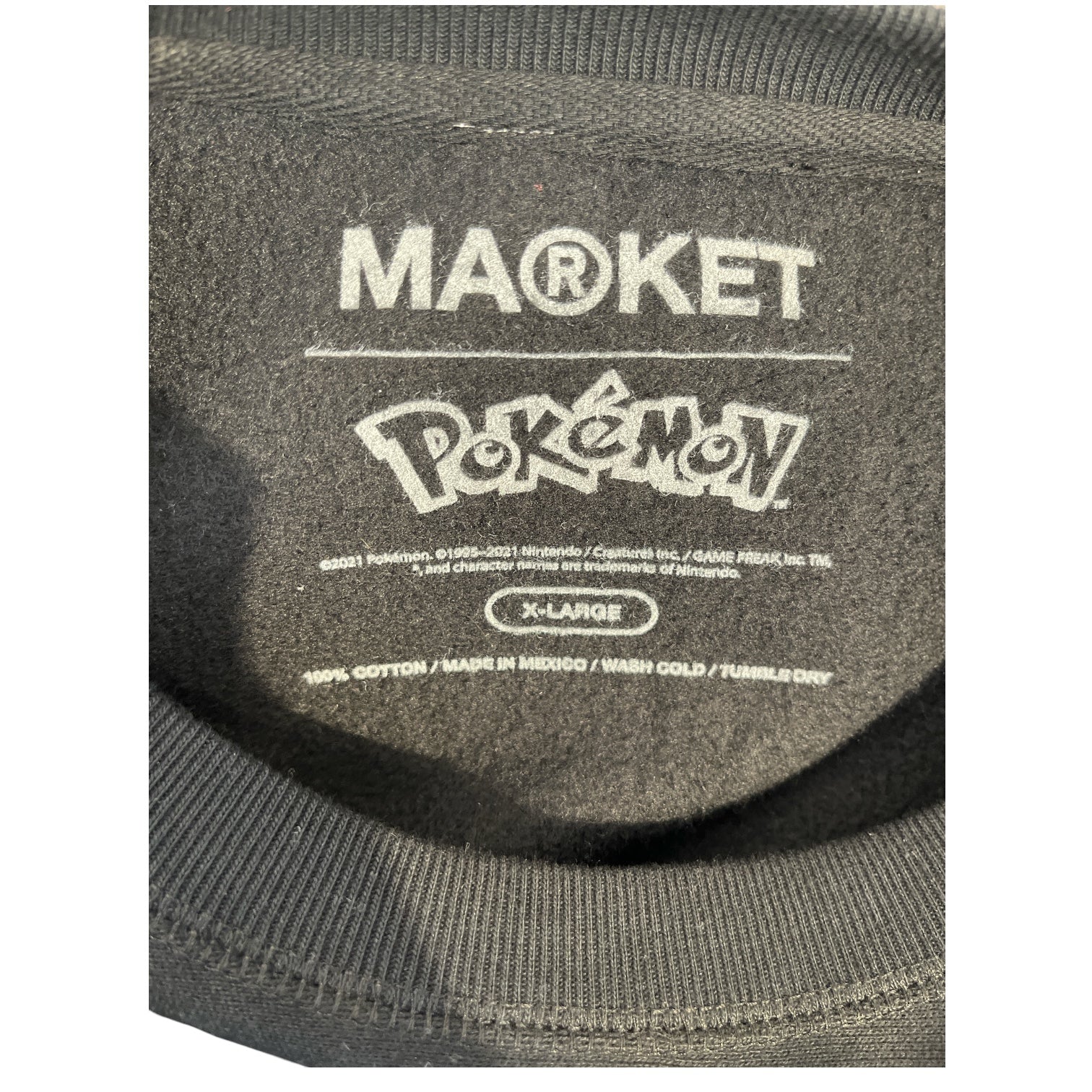 market/Sweatshirt/XL/Cotton/BLK/market x pokemon squirtle view 3