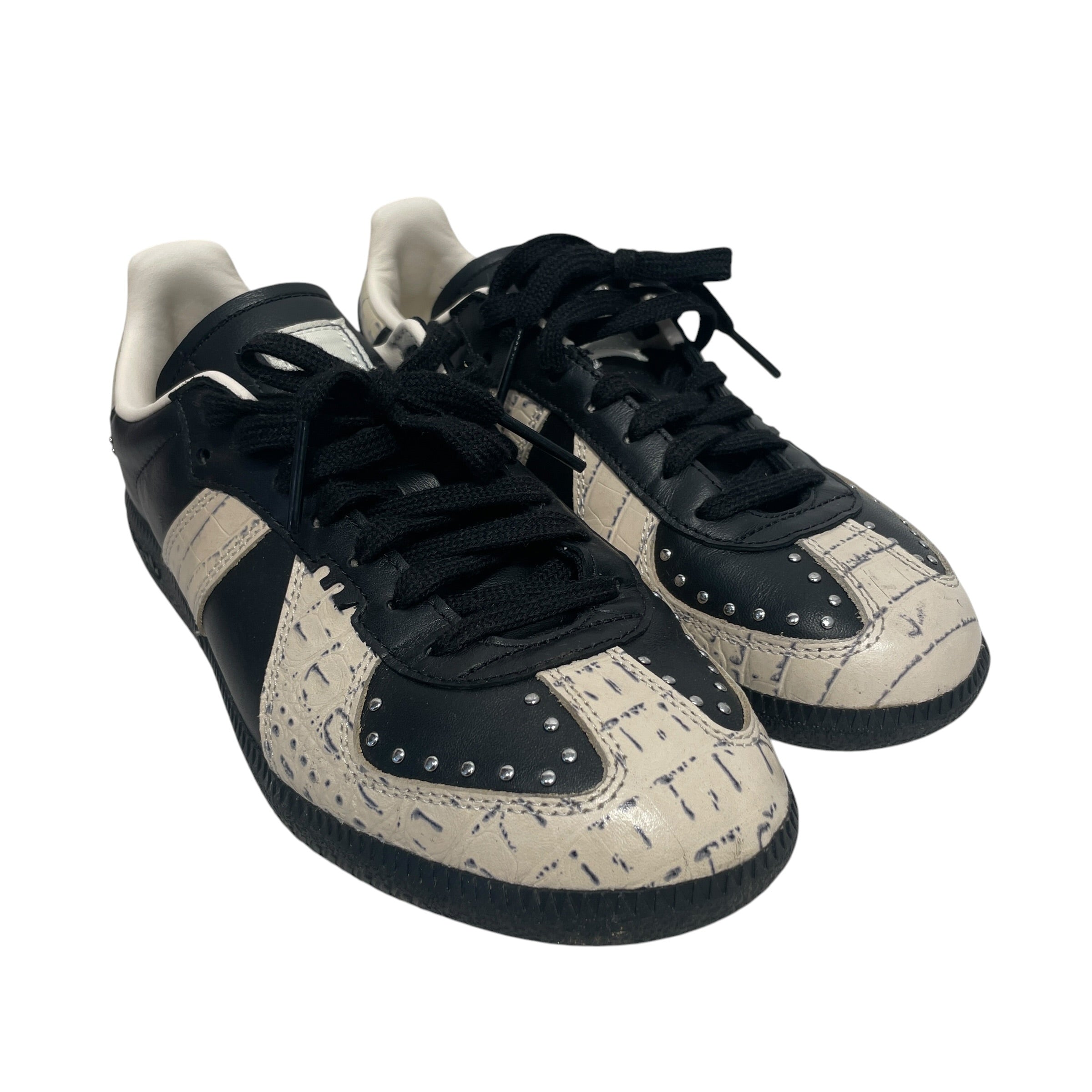 adidas/Low-Sneakers/US 7/Leather/BLK/DO NOT DUPLICATE view 1