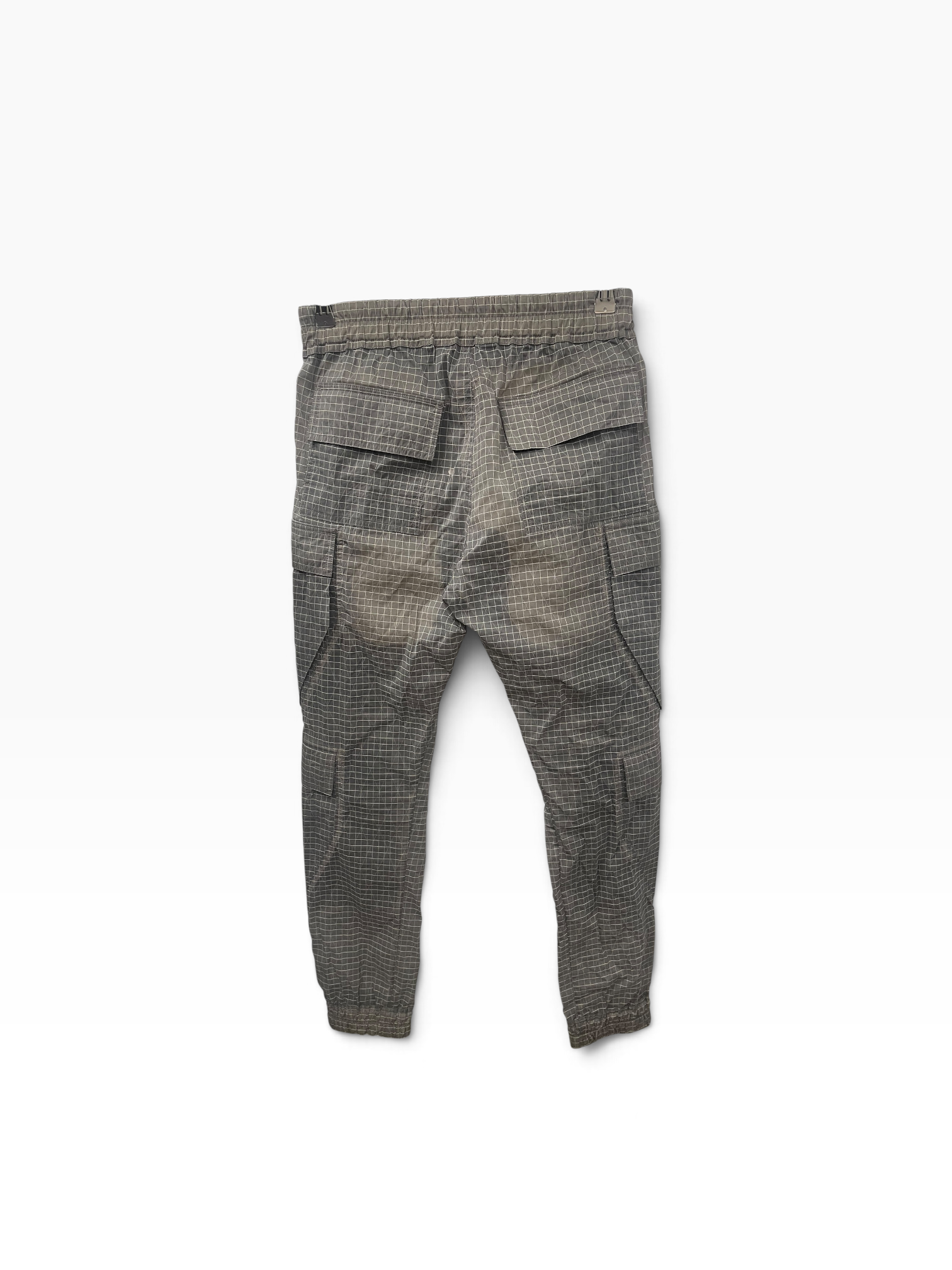 Rick Owens/Skinny Pants/36/Nylon/GRY/Stripe/RIPSTOP CARGO view 2