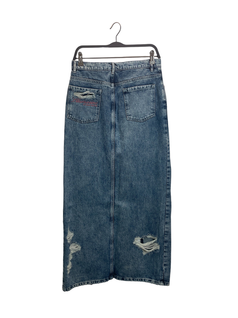 Heaven By Marc Jacobs/Long Skirt/S/Denim/IDG/BRONZE STUDS