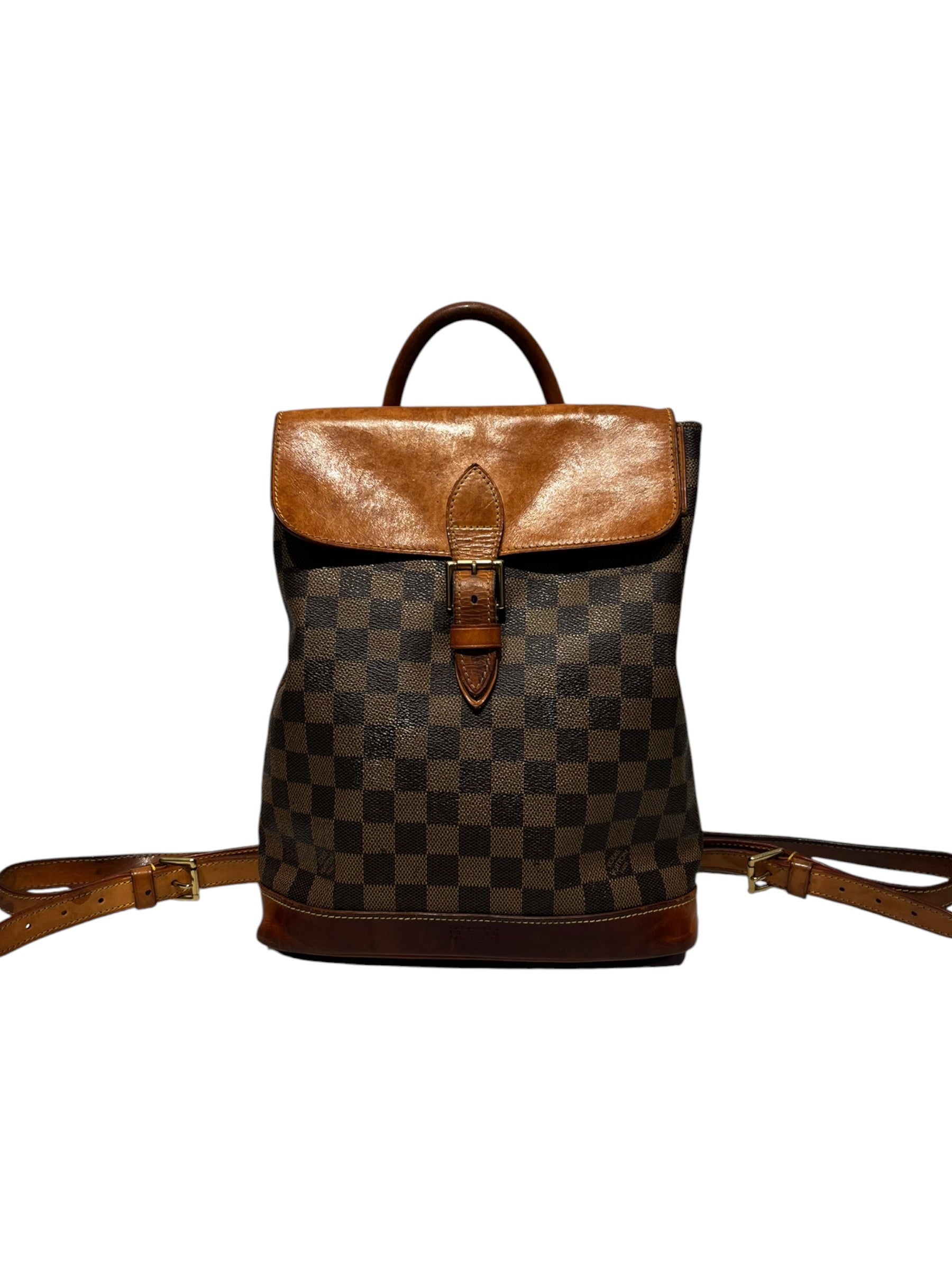 LOUIS VUITTON/Backpack/All Over Print/Leather/BRW/Damier view 1