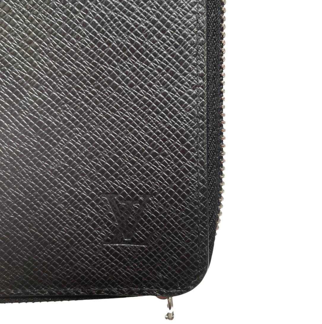 LOUIS VUITTON/Long Wallet/Leather/BLK/L's/coner logo view 6