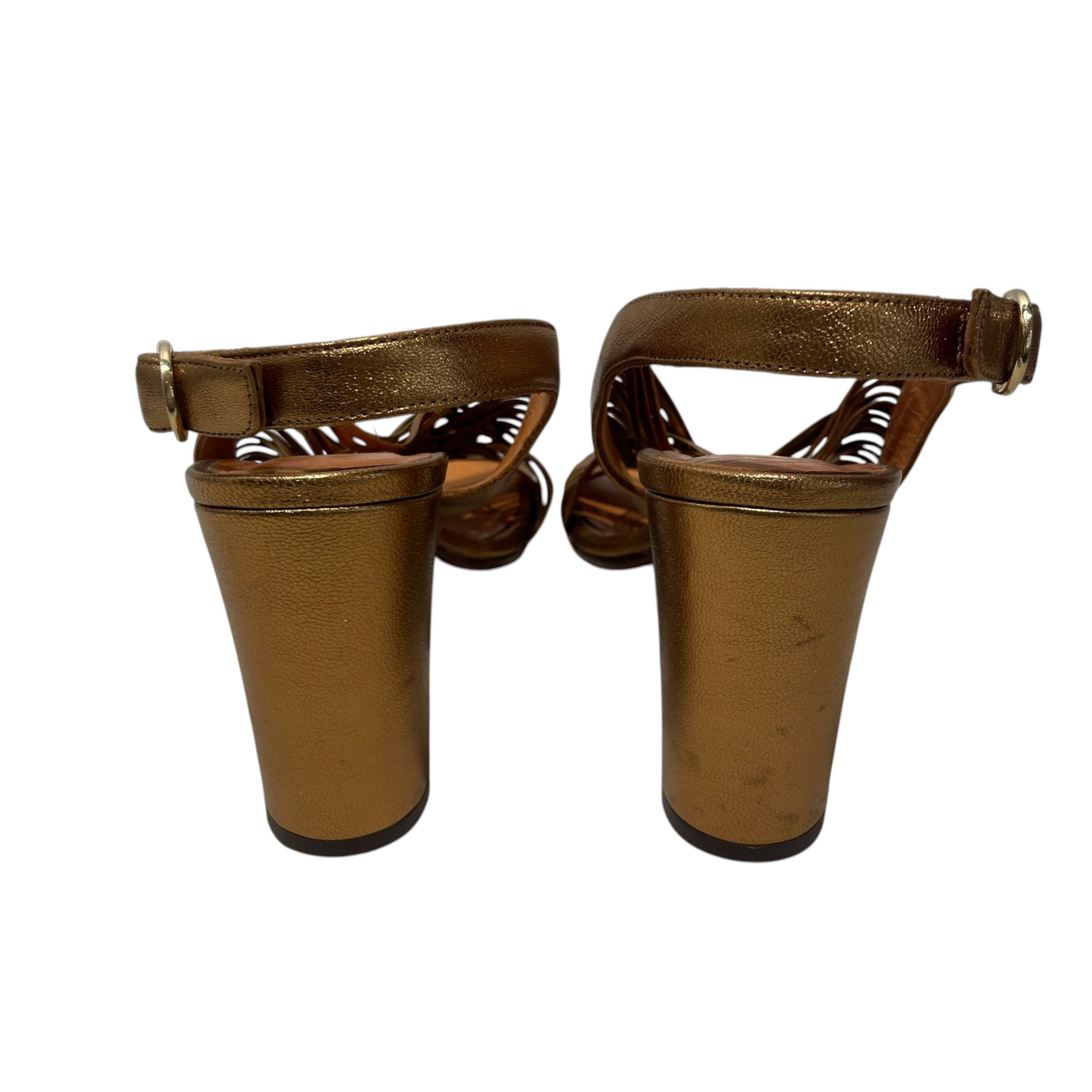 CHIC MIHARA/Heels/US 7/Leather/GLD/CHIC MIHARA GOLD view 4