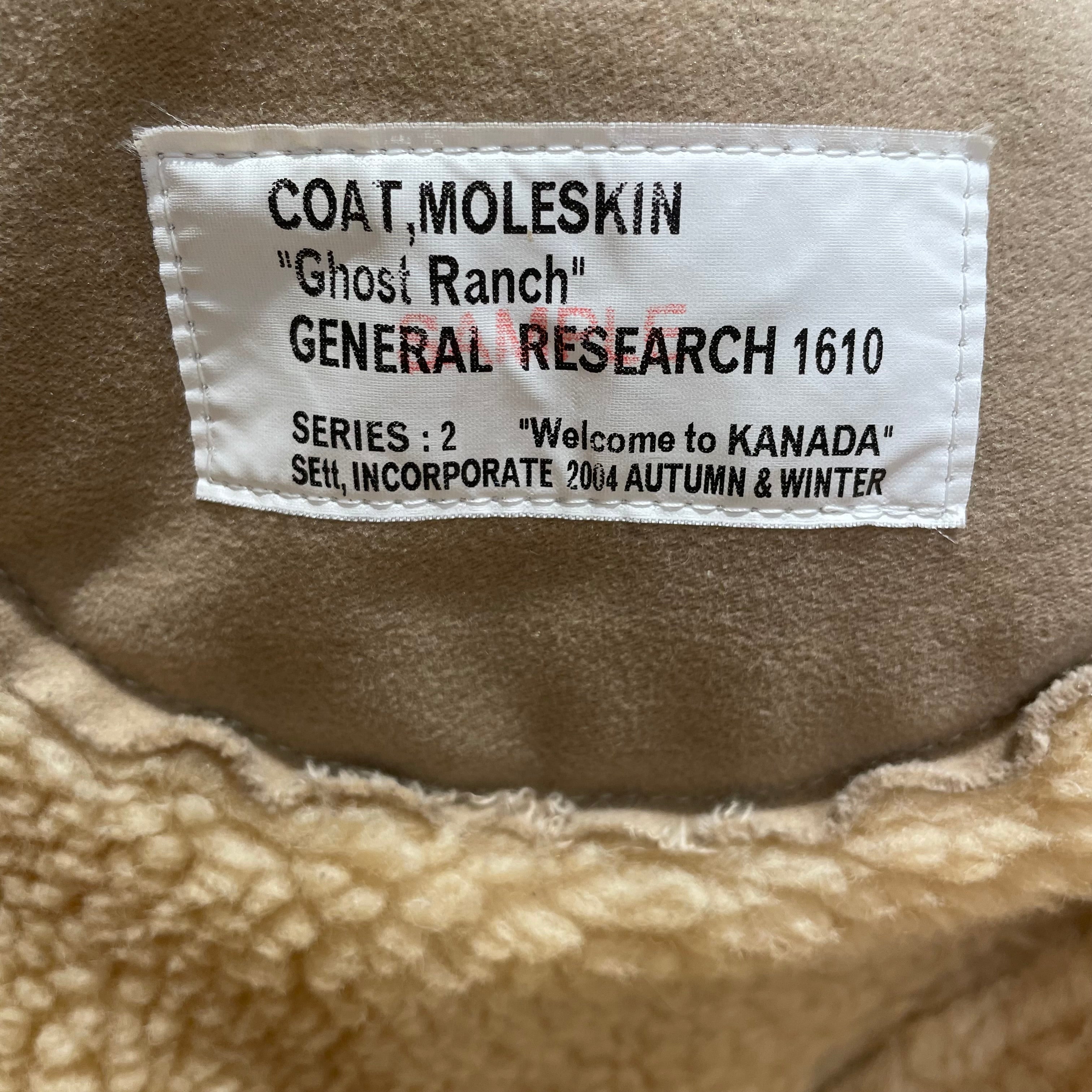 GENERALRESEARCH/Deck Jkt/KHK/"Ghost Ranch" Moleskin view 3