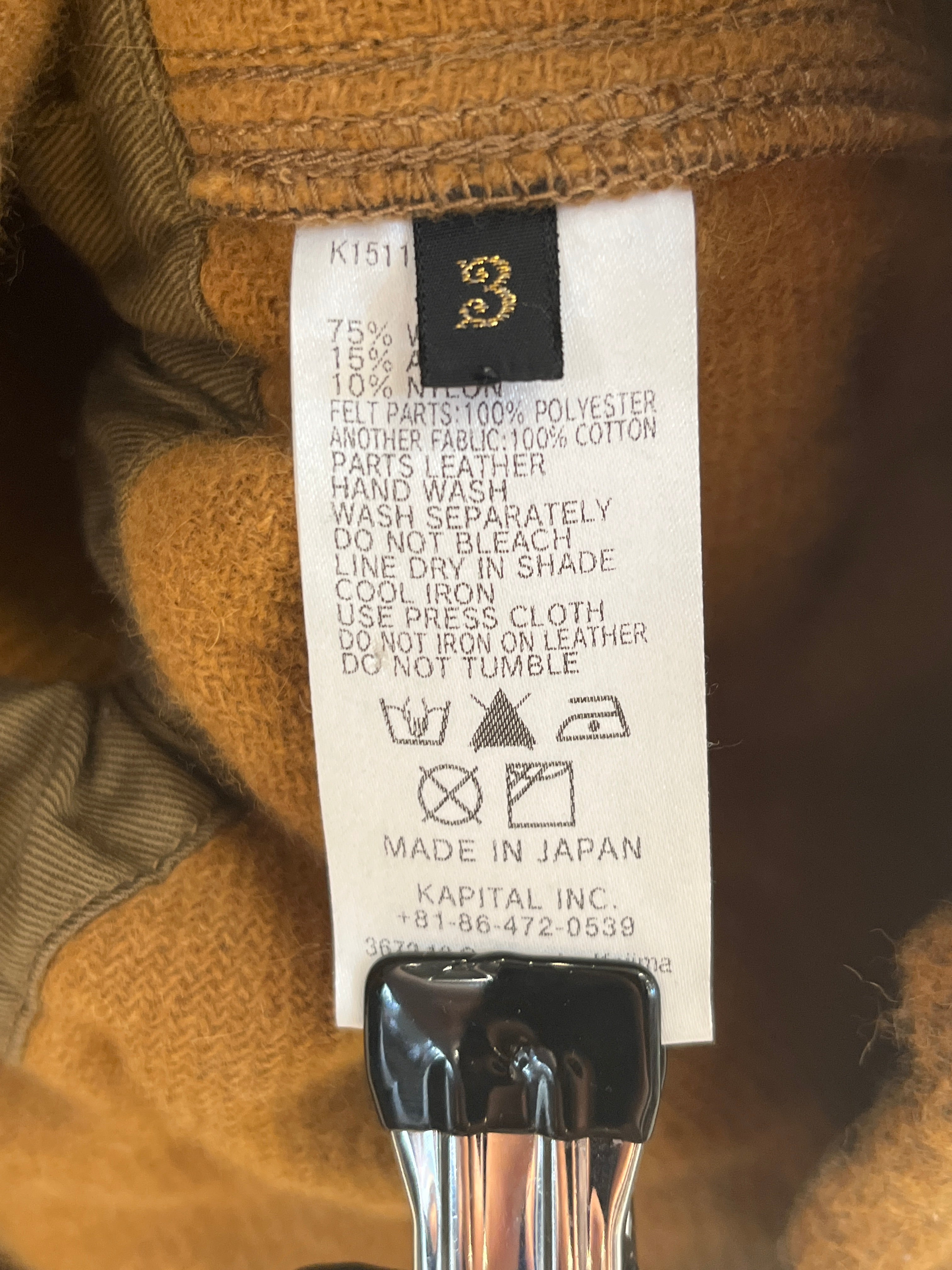 KAPITAL/Duffle Coat/3/Wool/GLD/Double Breasted/All Over Print/ view 4