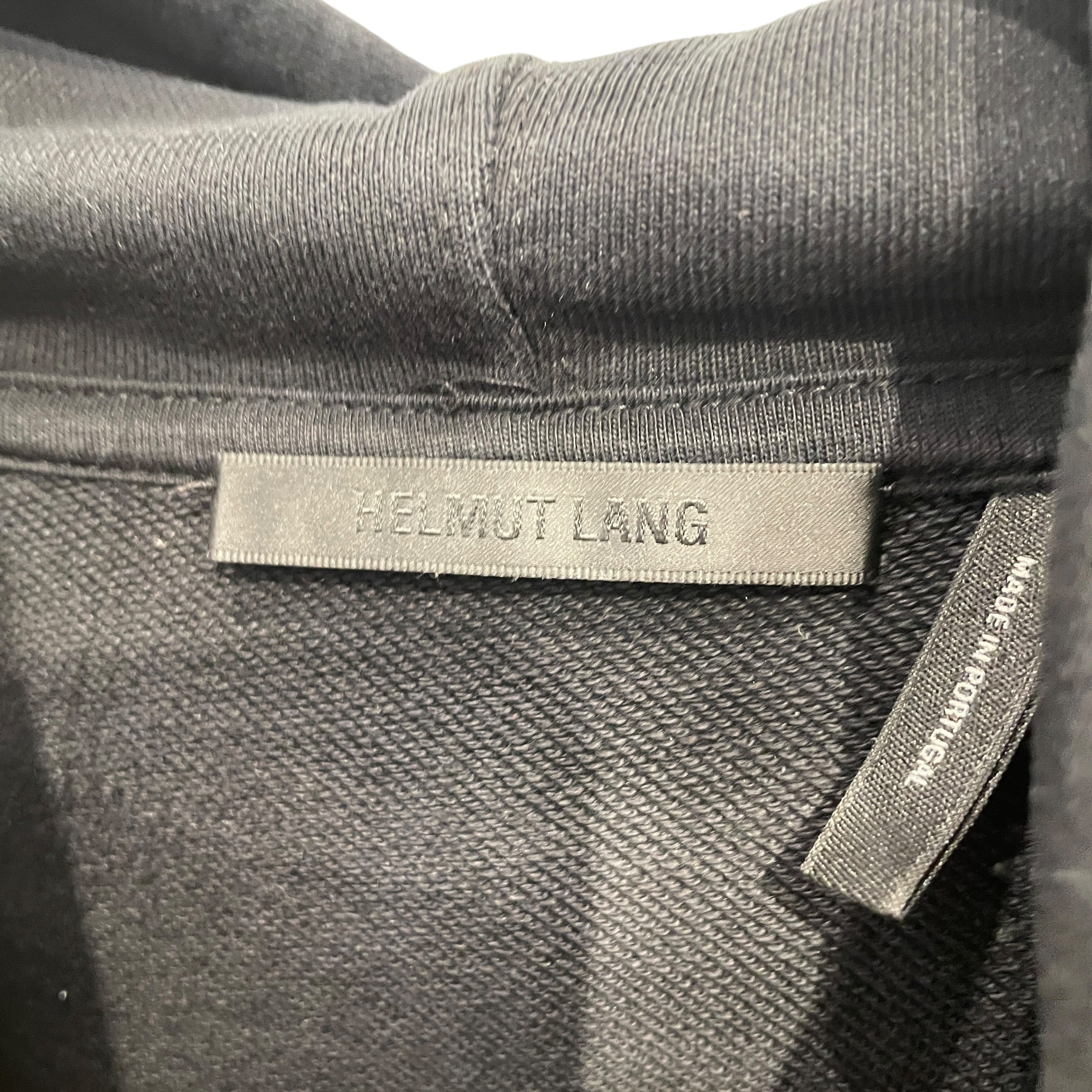 Helmut Lang/Hoodie/S/Graphic/Cotton/BLK/WAITER PHOTOGRAPH GRAPHIC view 3