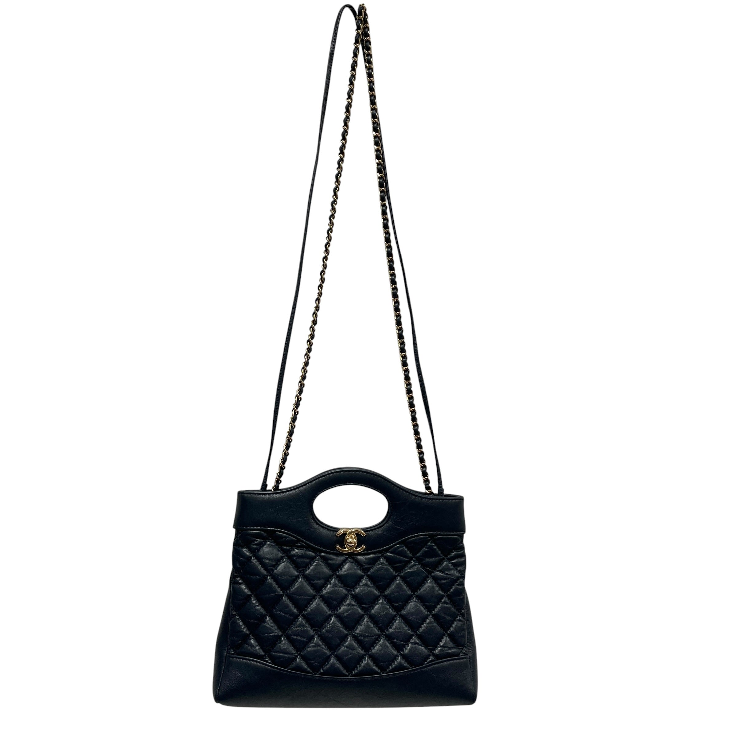 CHANEL/Bag/Leather/BLU/MINI SHOPPING BAG view 1