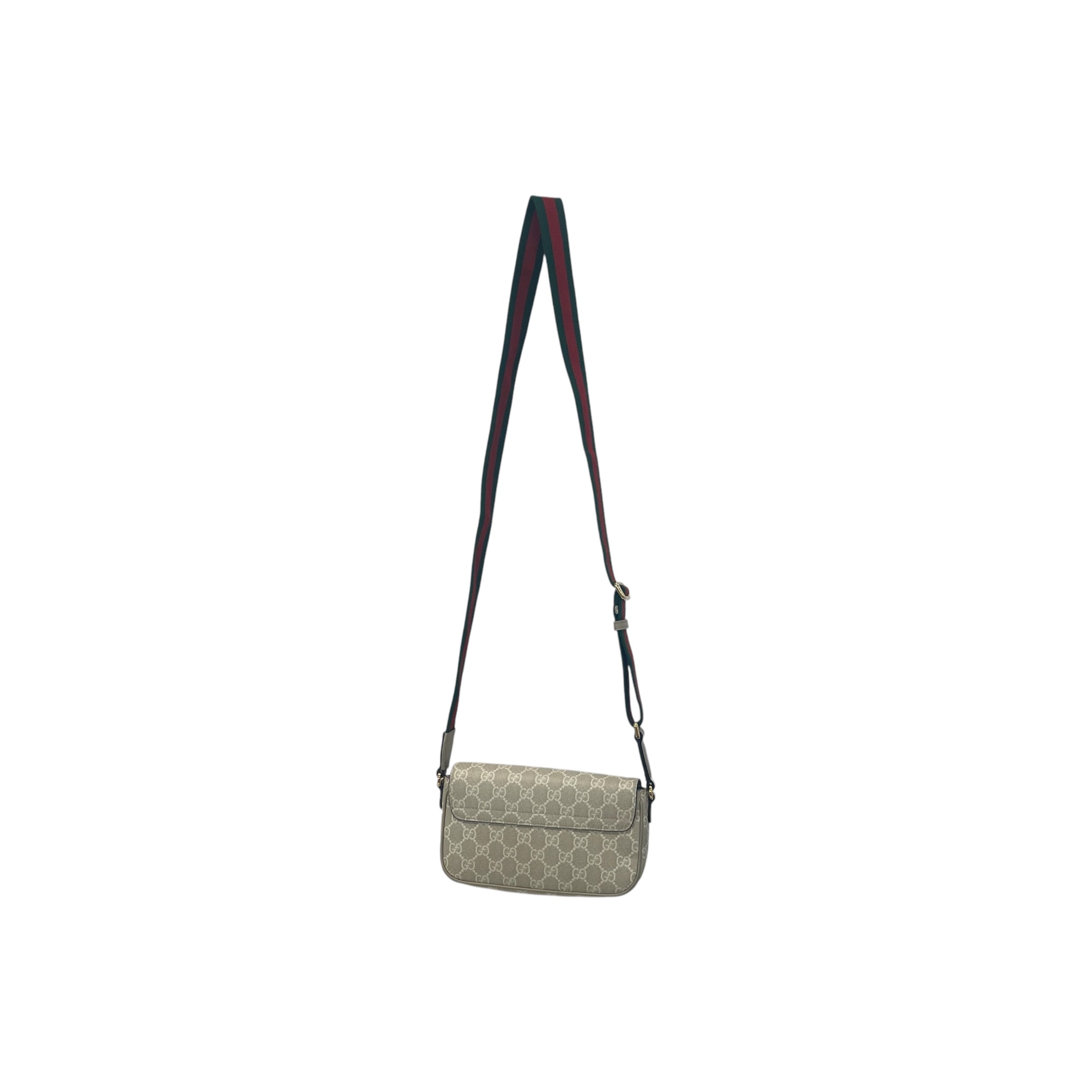 GUCCI/Cross Body Bag/Monogram/Leather/CRM/ophidia pochette beige/oatmeal view 2