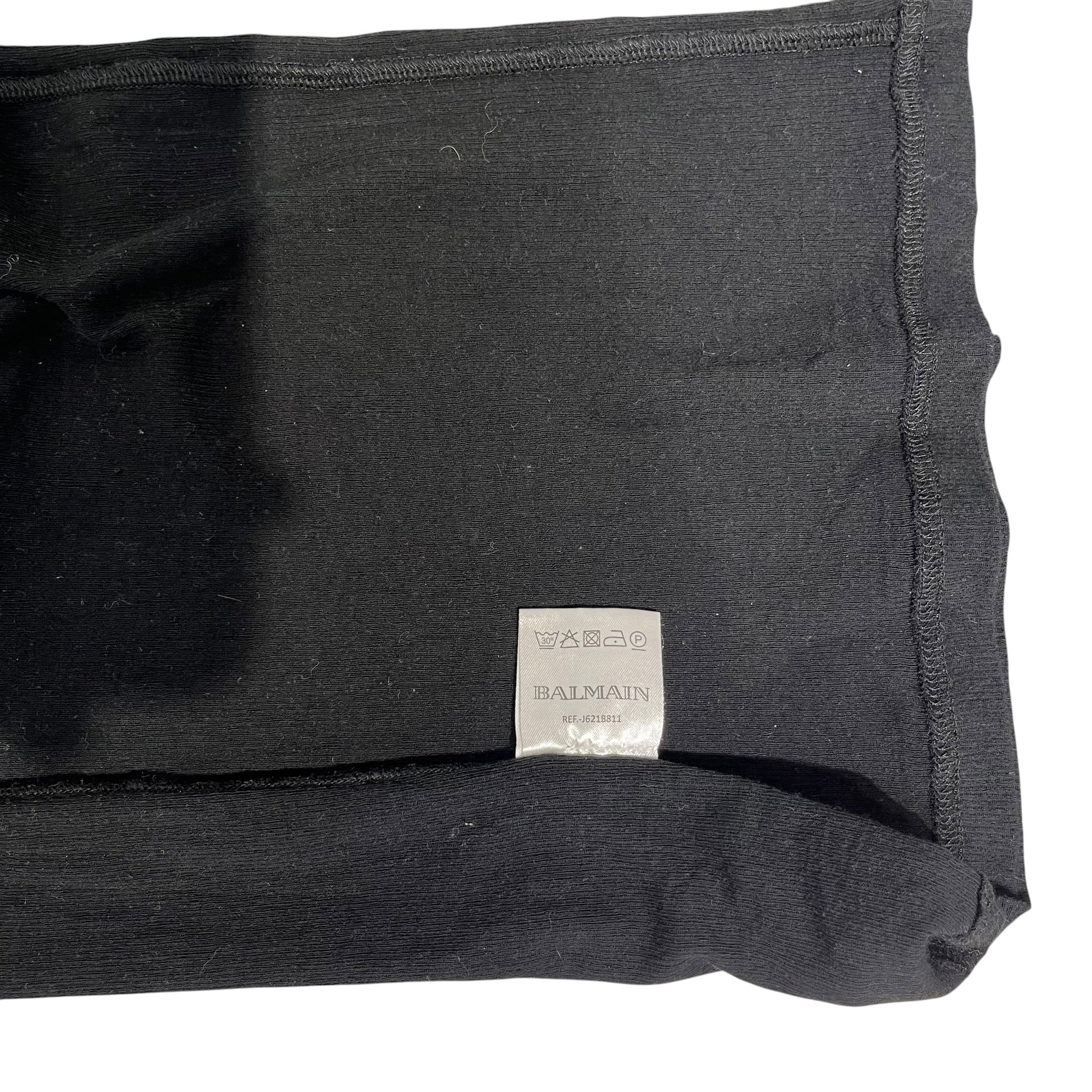 BALMAIN/SL Cut & Sew/S/Cotton/BLK/RIBBED REF.-J621B811 view 4