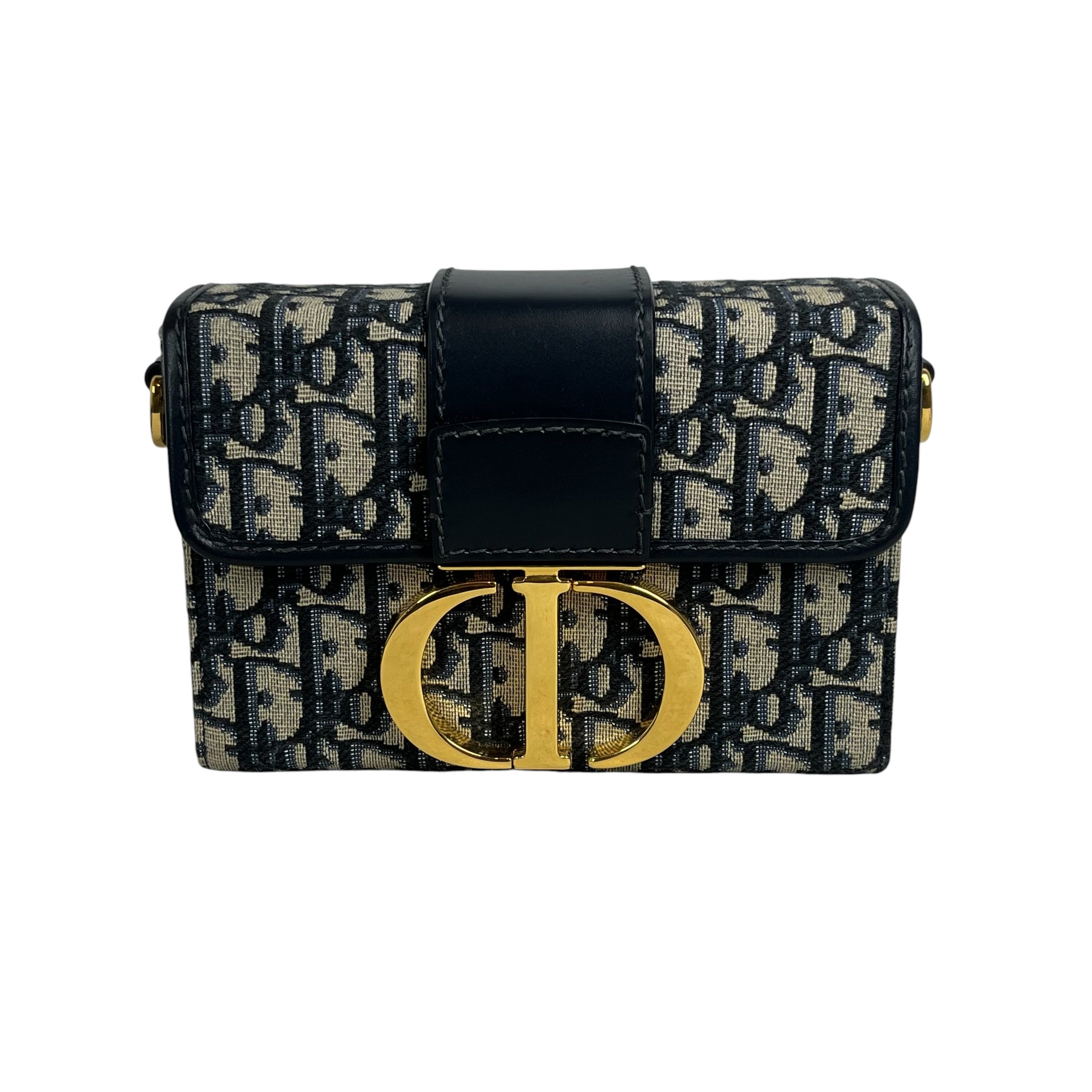 Christian Dior/Hand Bag/All Over Print/Cotton/NVY/Jacquard Montaigne Box Bag view 1