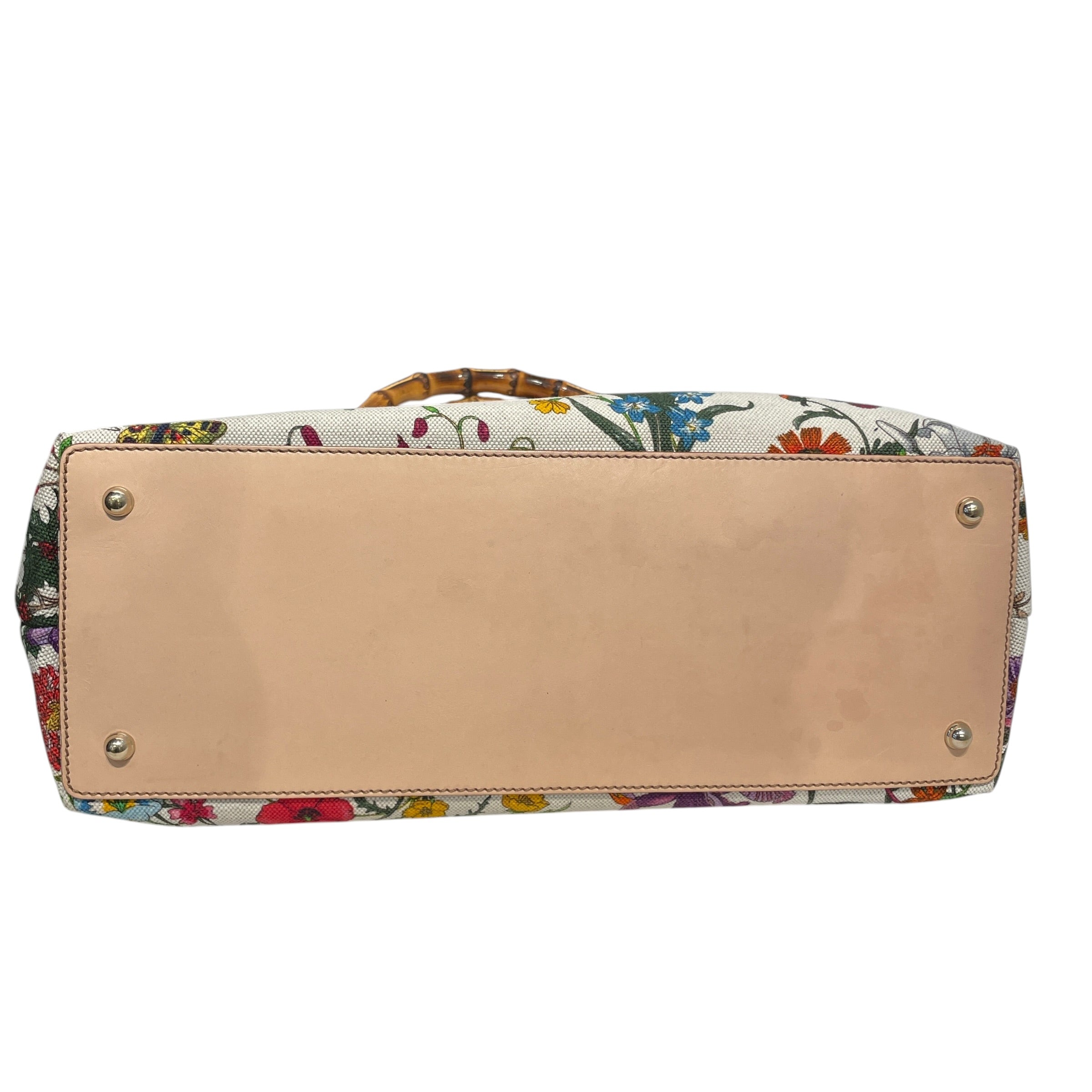 GUCCI/Hand Bag/Floral Pattern/Cotton/MLT/BAMBOO FLORAL view 3