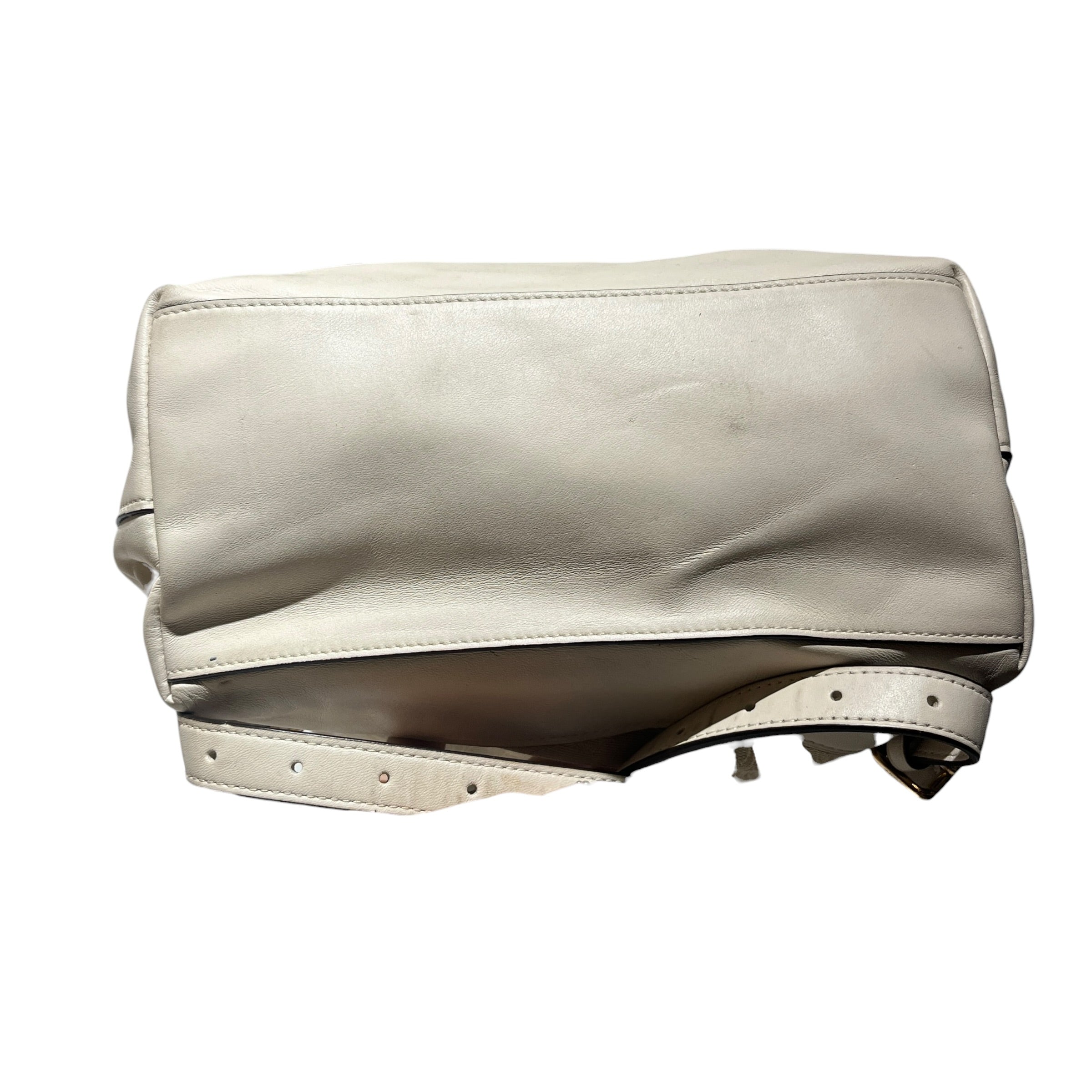 COACH/Backpack/Monogram/Leather/WHT/gold chain backpack view 3