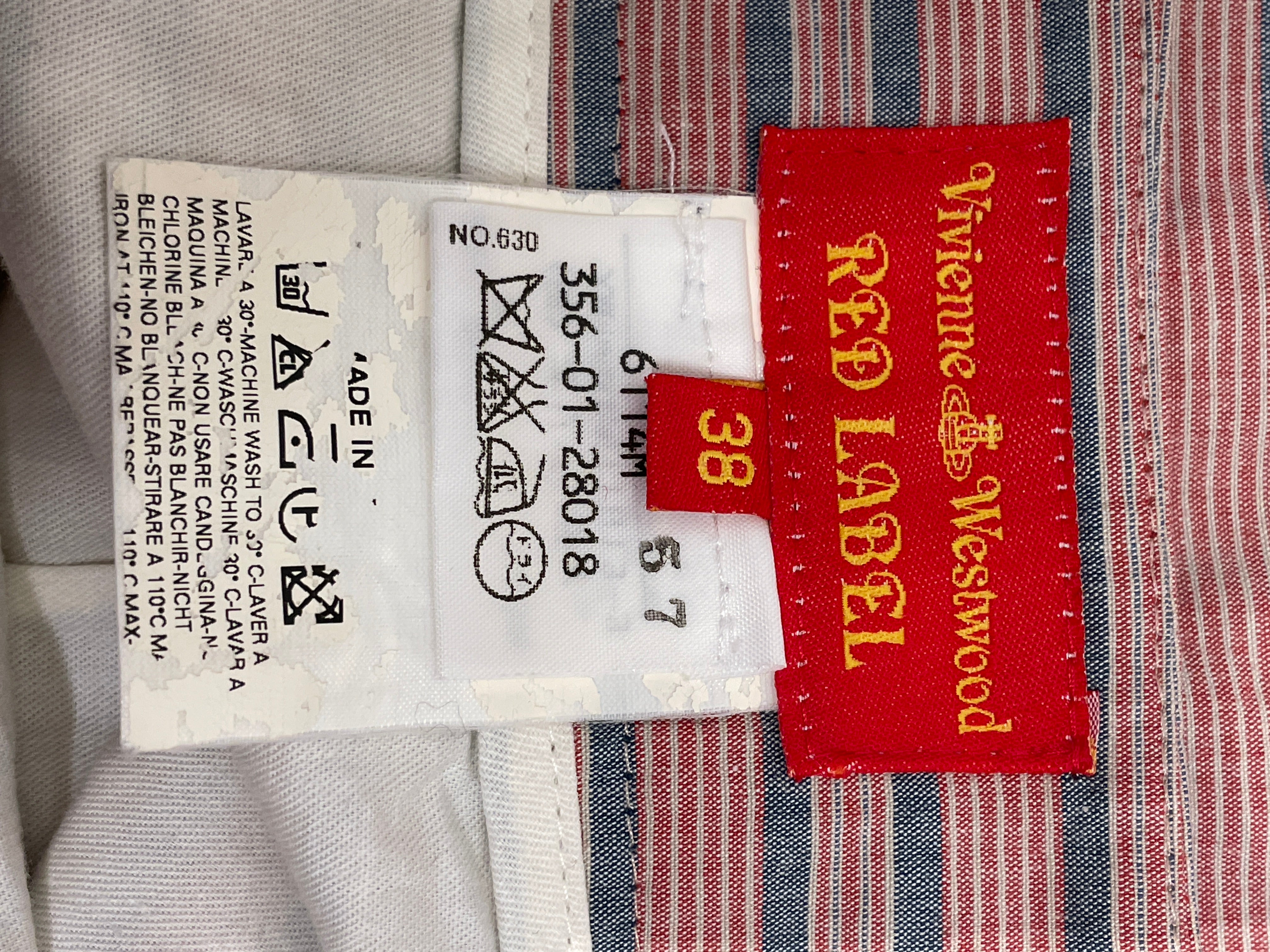 Vivienne Westwood RED LABEL/Skirt/38/Stripe/Cotton/MLT/Midi Length/ view 4