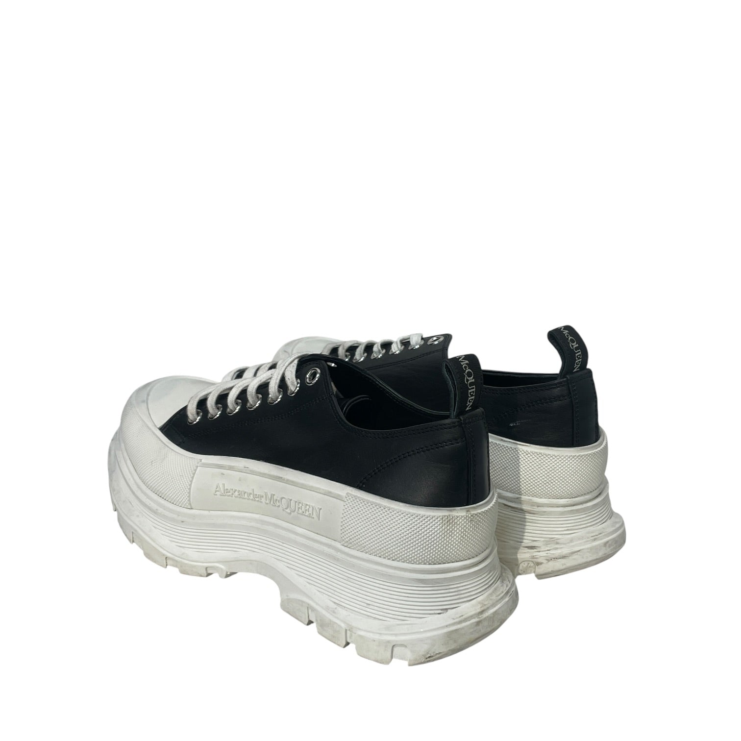 Alexander McQueen/Low-Sneakers/EU 44/Leather/BLK/TREAD SLICK LOW view 2