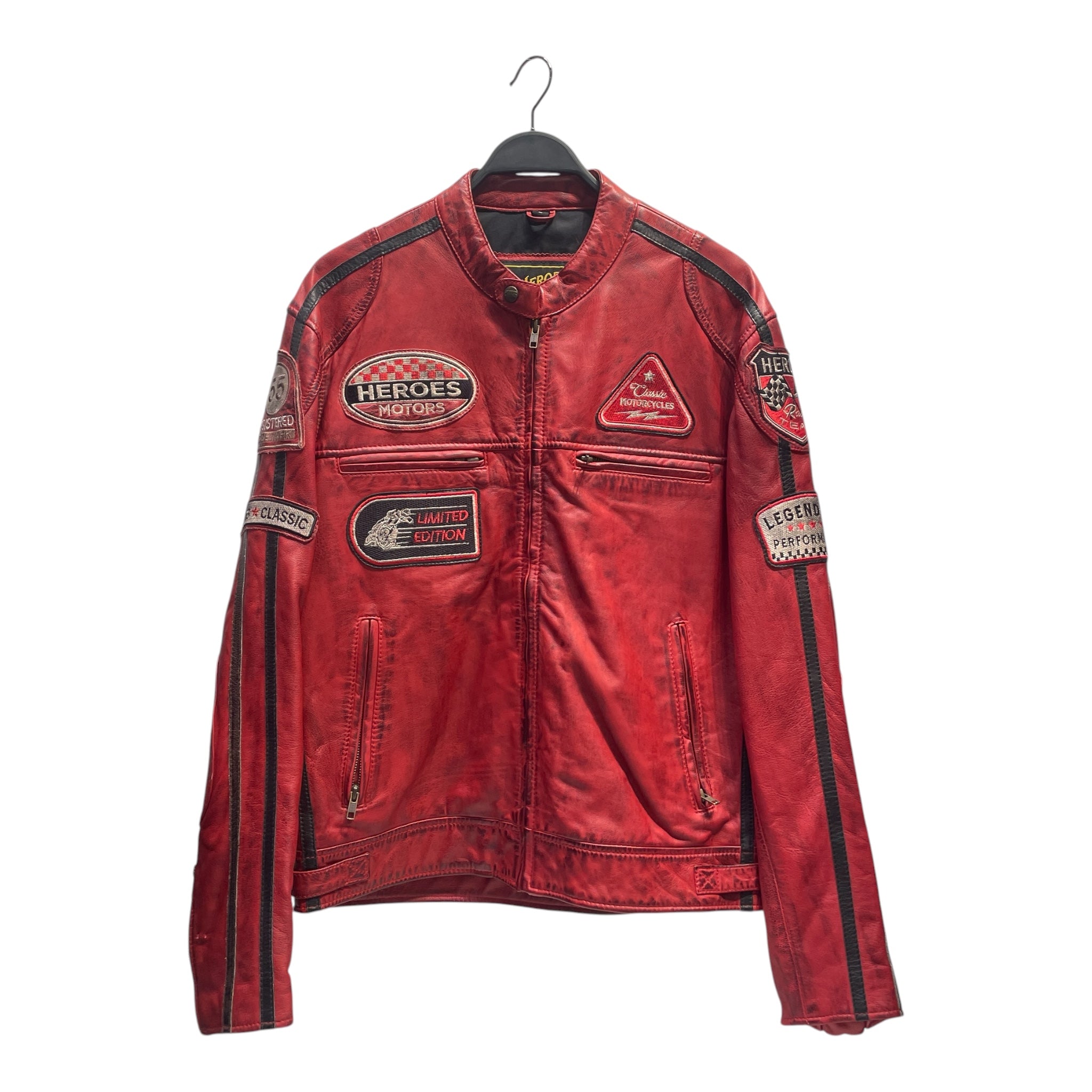 Heroes Motor Los Angeles/Leather Jkt/L/Leather/RED/ view 1