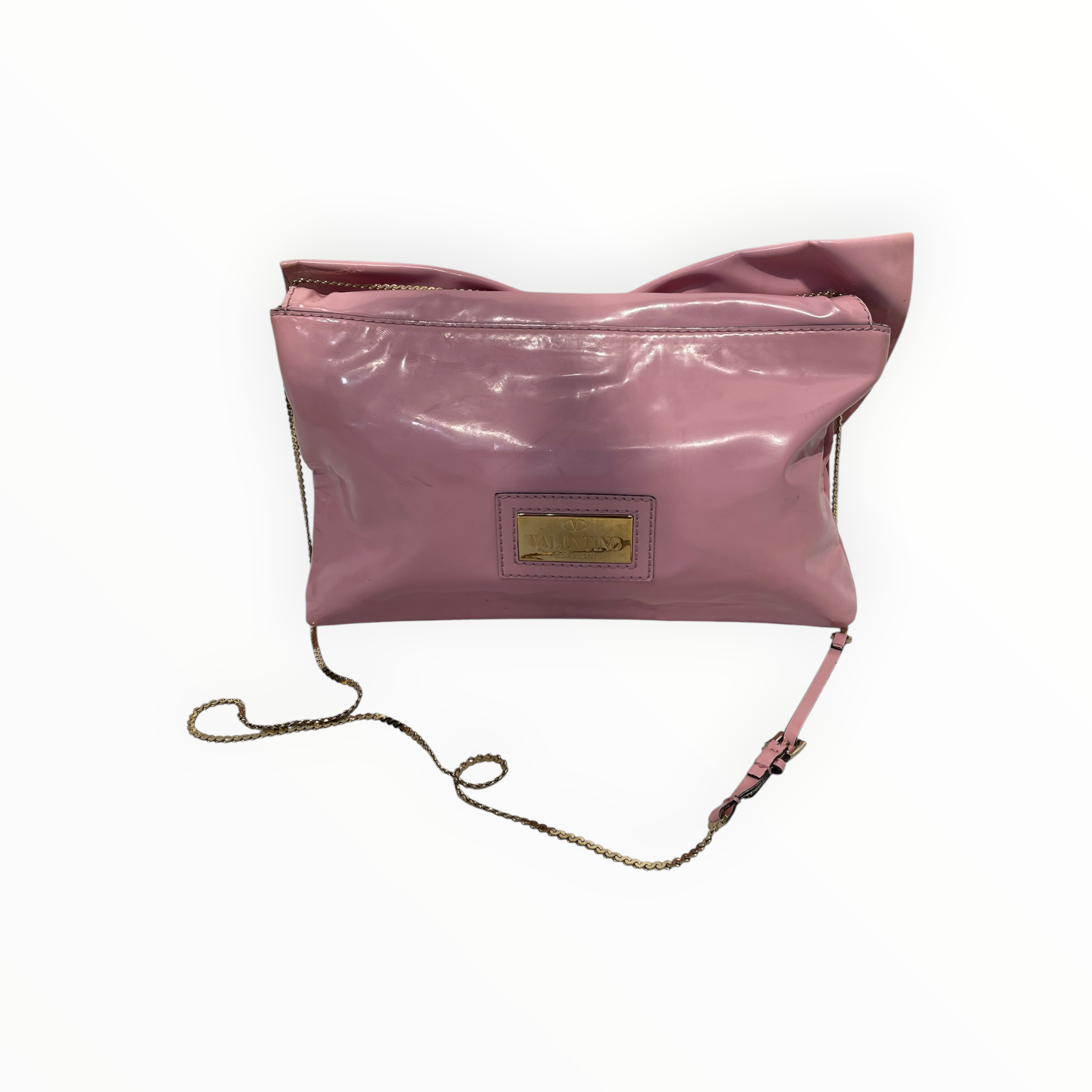 VALENTINO GARAVANI/Cross Body Bag/Leather/PNK/BOW BAG view 2