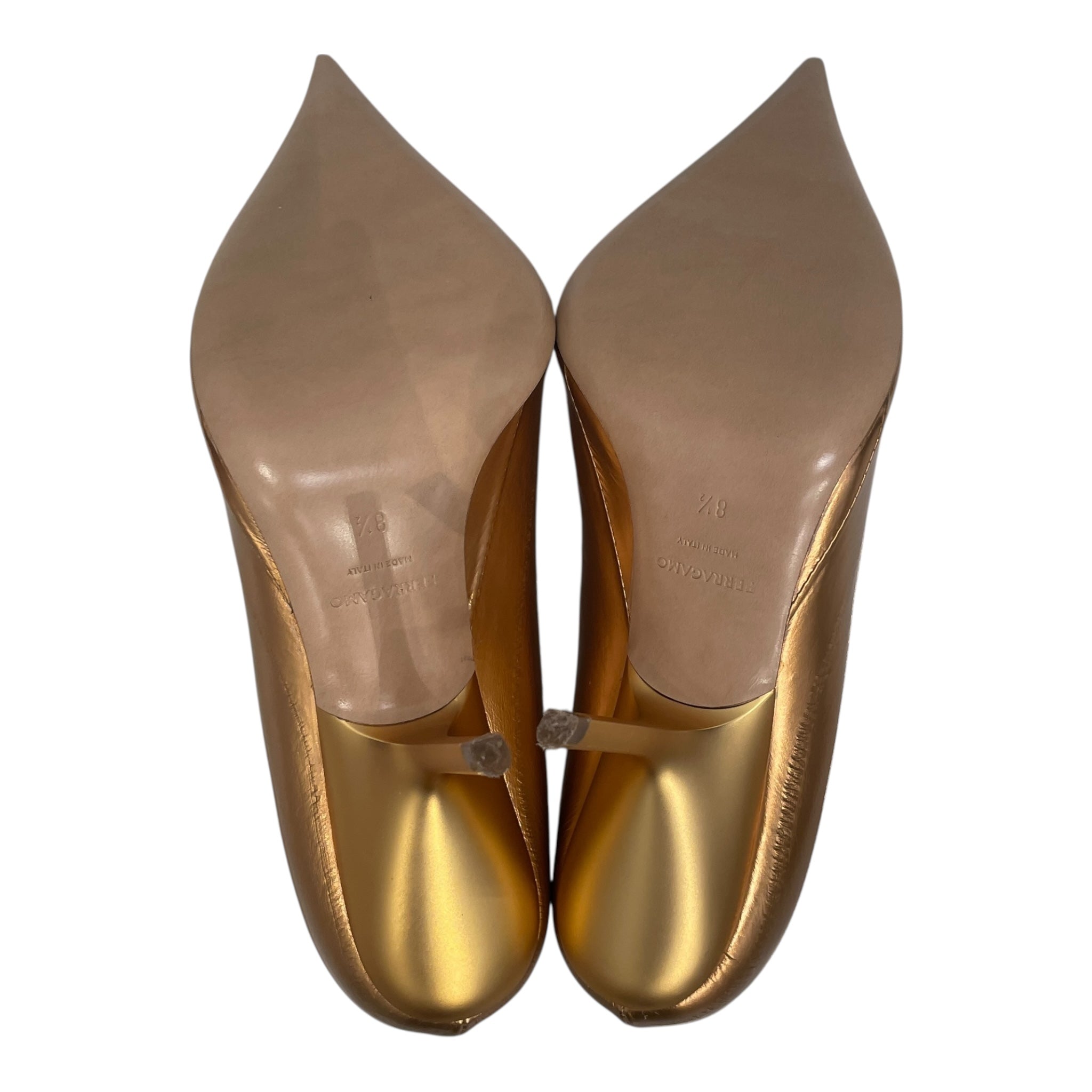 Salvatore Ferragamo/Heels/US 8.5/Leather/GLD/HEEL ON MIDDLE OF SOLE view 4
