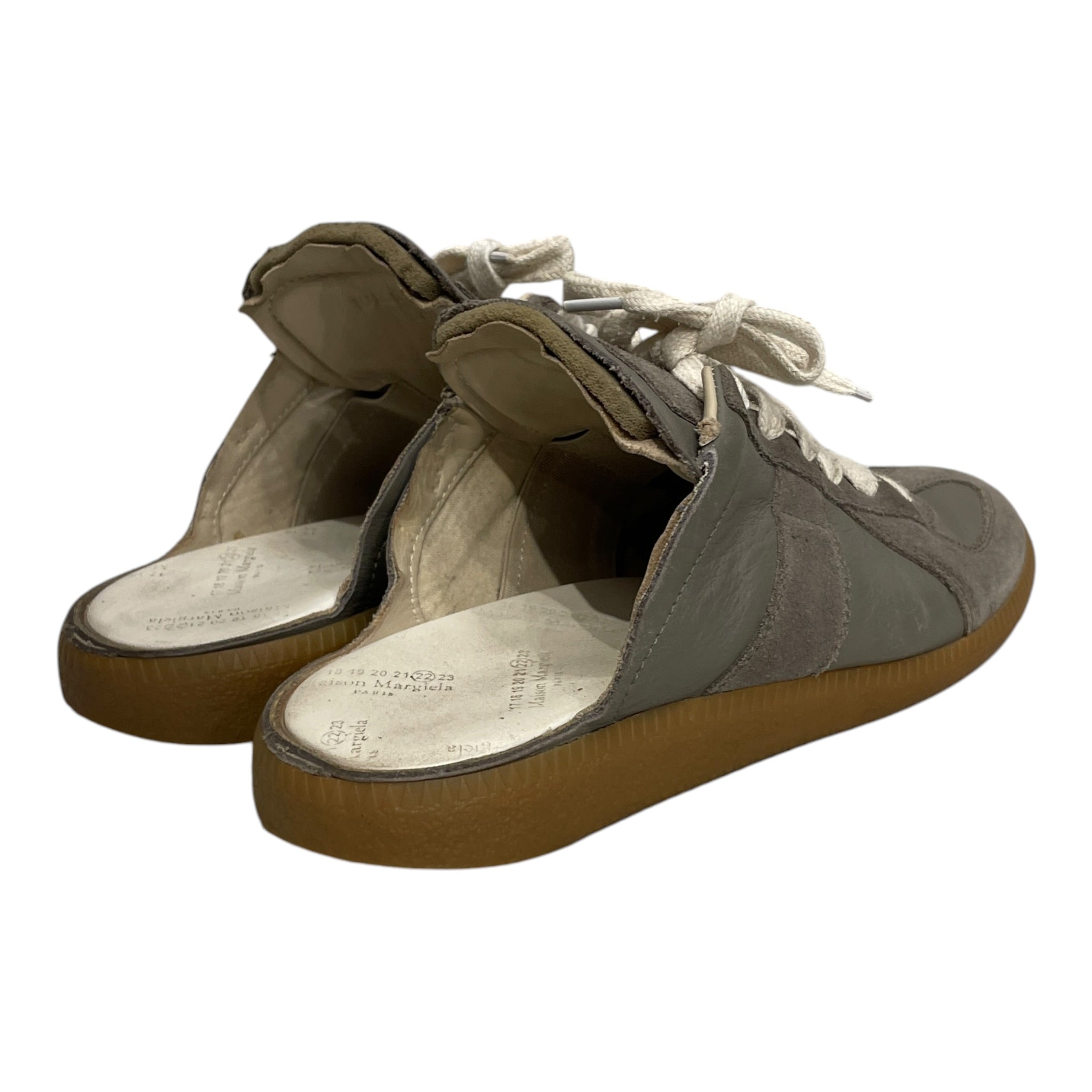 Maison Margiela/Sandals/EU 36.5/Leather/GRY/GAT SLIP ON view 2