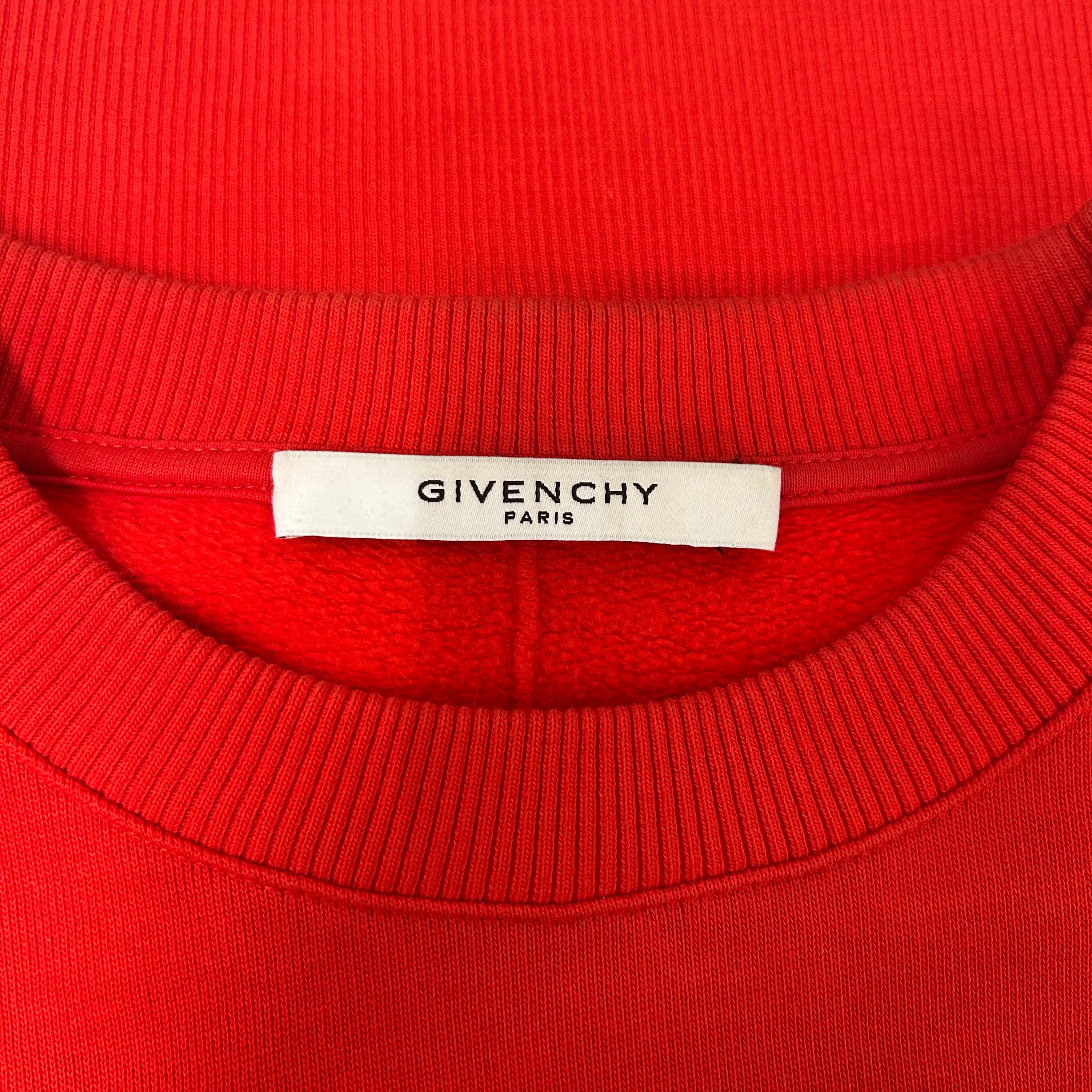 GIVENCHY/Sweatshirt/S/Graphic/Cotton/RED/BAMBI view 3