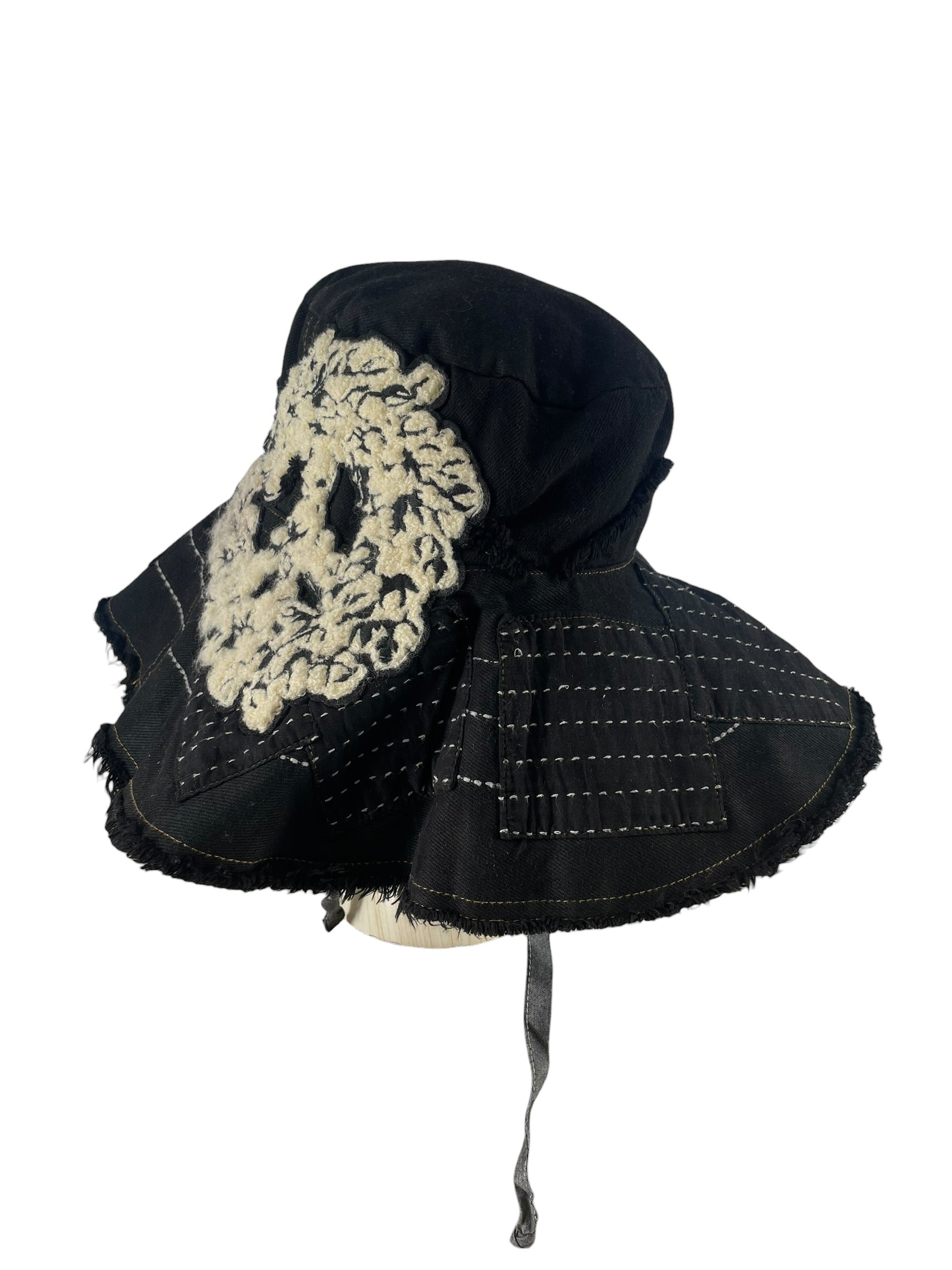 DENIM TEARS/Bucket Hat/Cotton/BLK/DENIM TEARS X LEVI BUCKET view 1