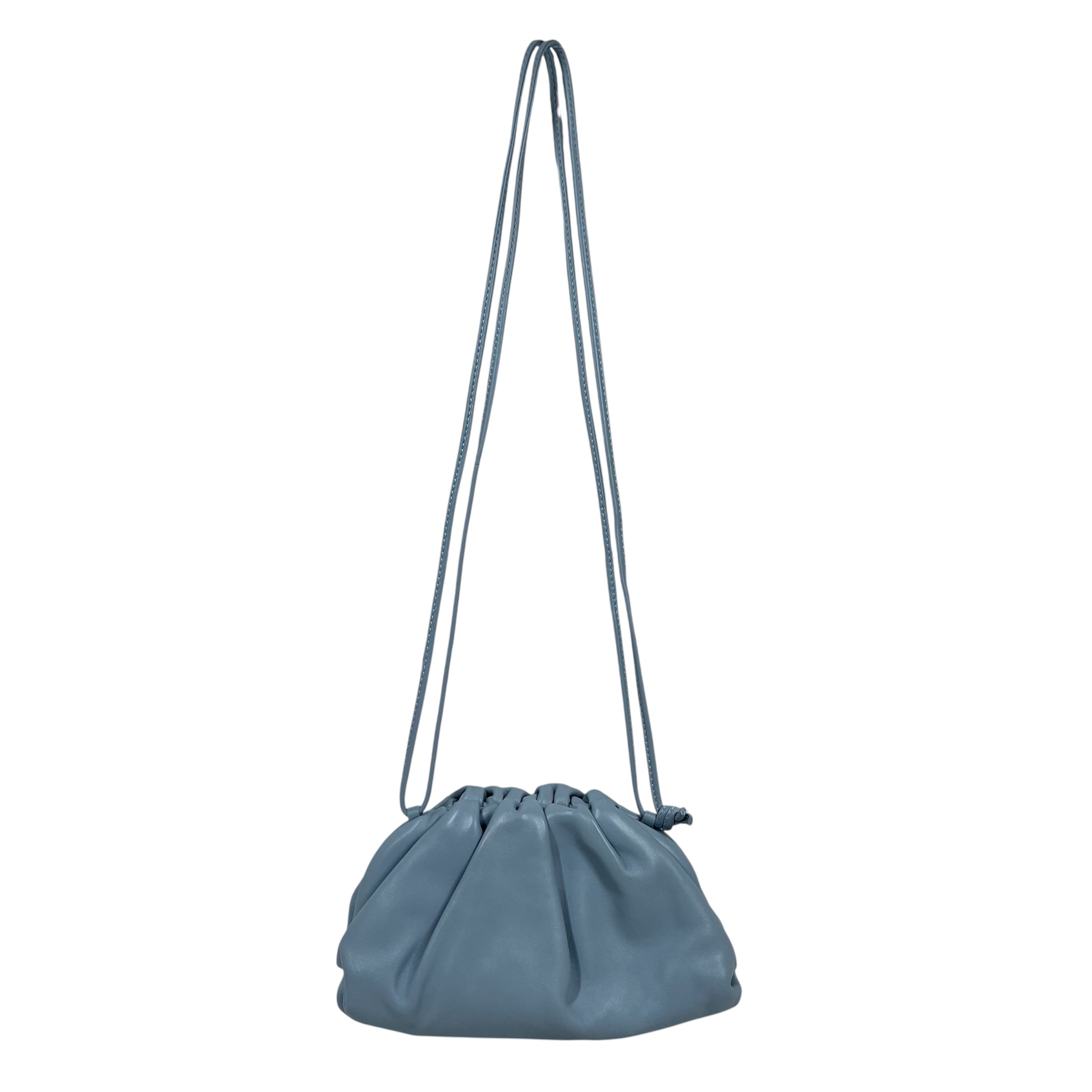 BOTTEGA VENETA/Pouch/Leather/BLU/Light Blue Mini Pouch Bag view 1