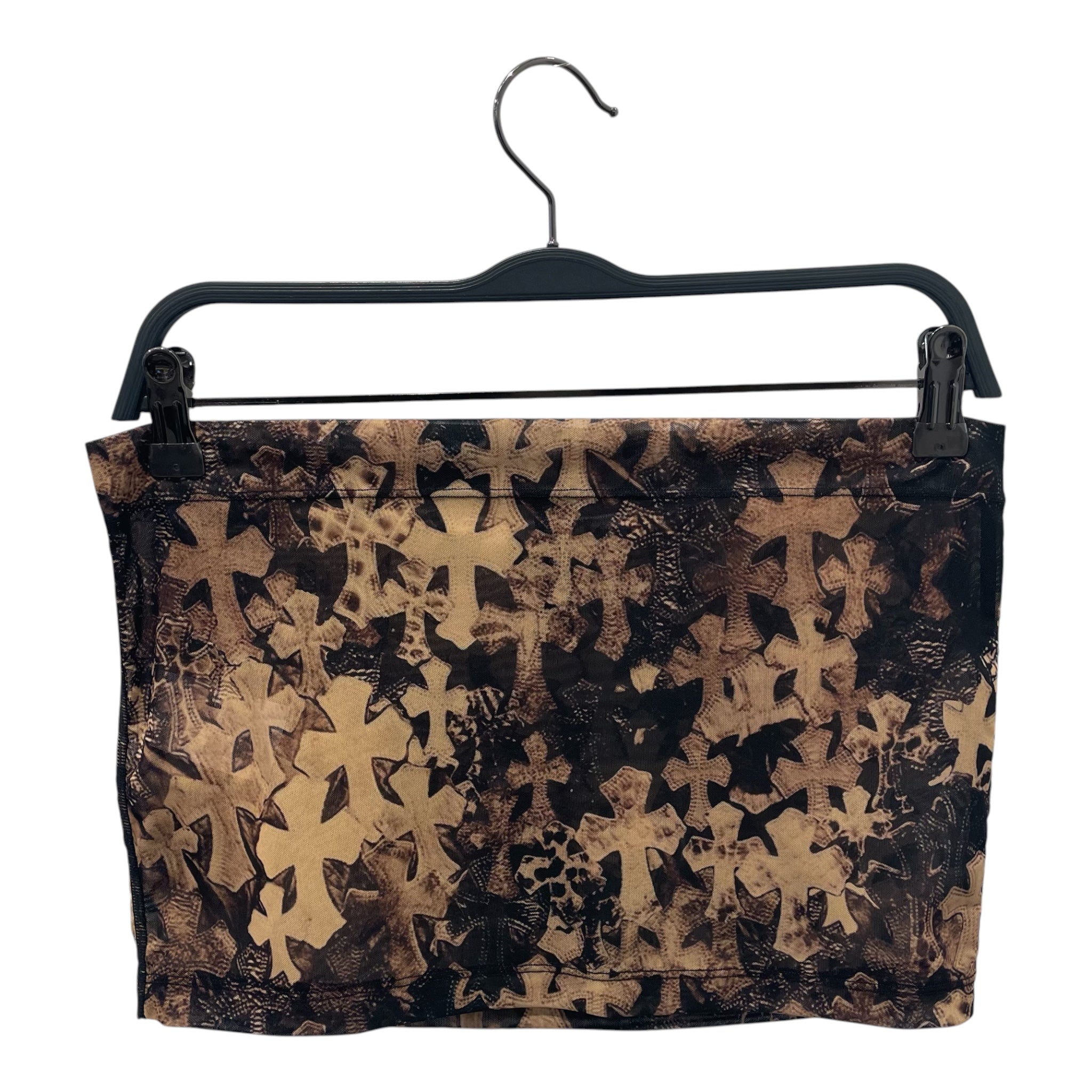 CHROME HEARTS/Skirt/S/Nylon/BRW/WATERFALLS MESHSTACKED CROSS view 1