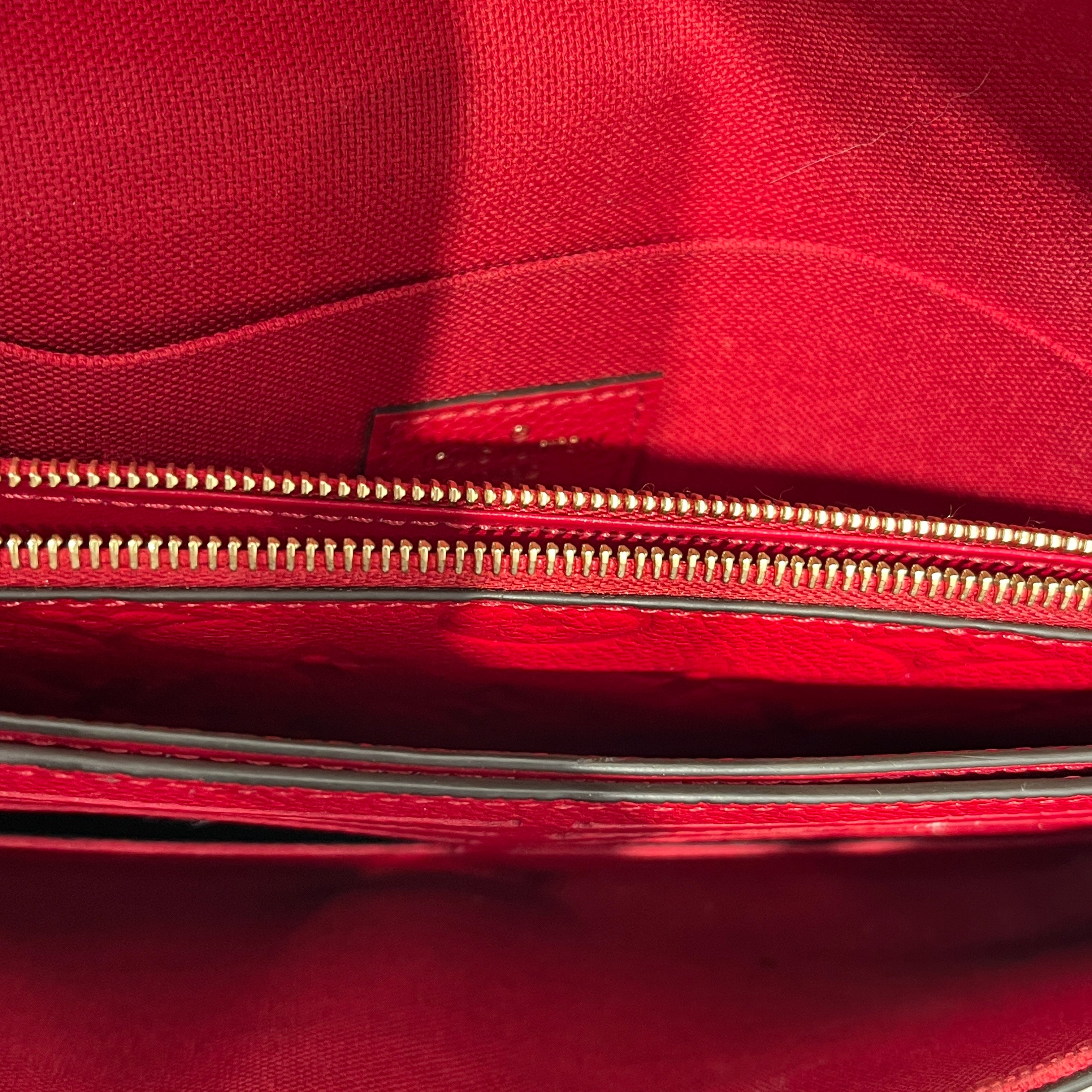 LOUIS VUITTON/Cross Body Bag/Leather/RED/LV Empreinte Felicie Pochette view 4