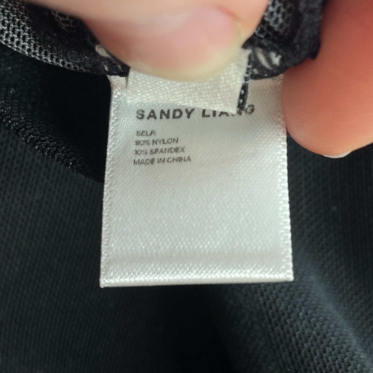Sandy Liang/LS T-Shirt/XXS/Nylon/BLK/MESH FLOWERS BOW BALLET view 4