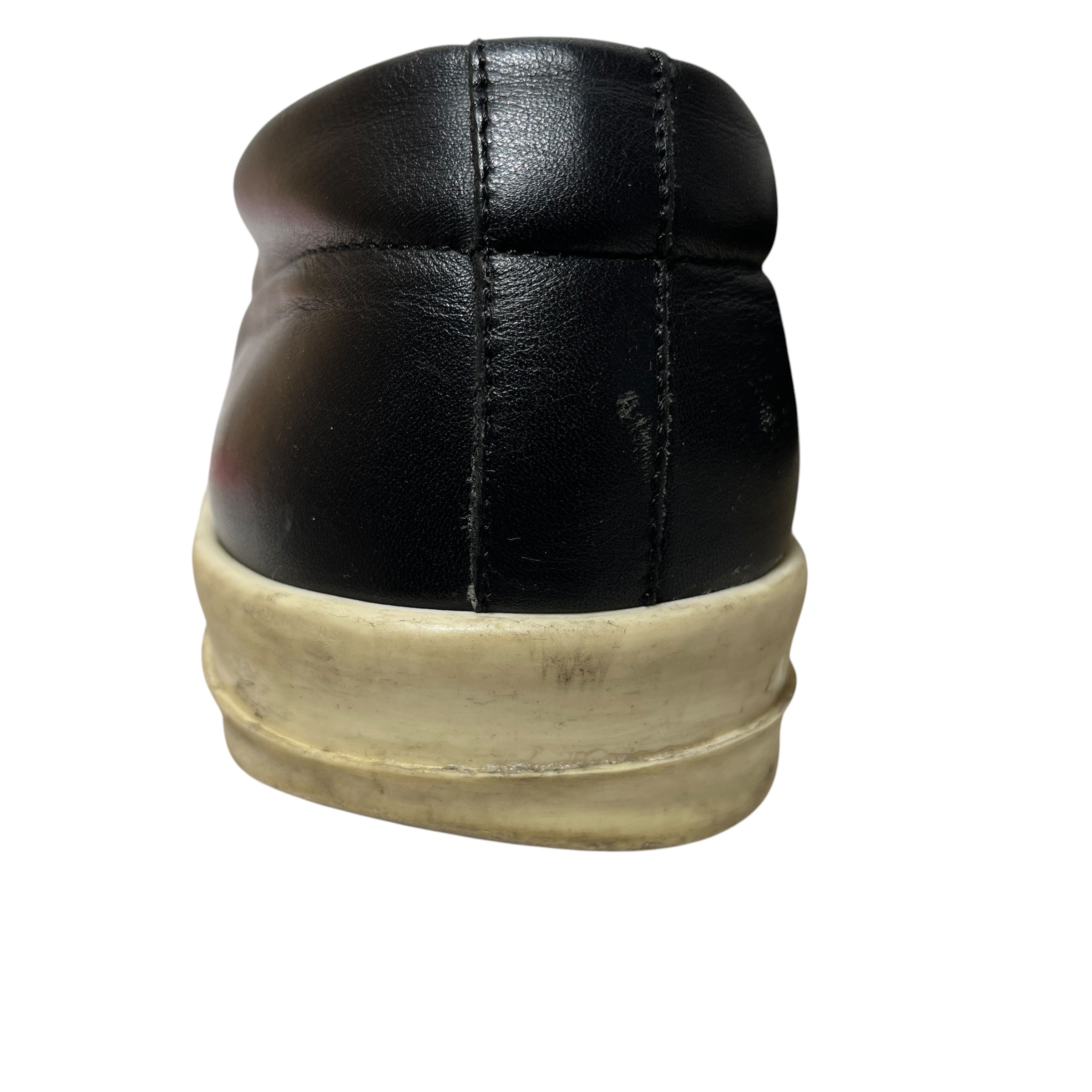 Rick Owens/Low-Sneakers/EU 45/Leather/BLK/Slip on/no lace view 4