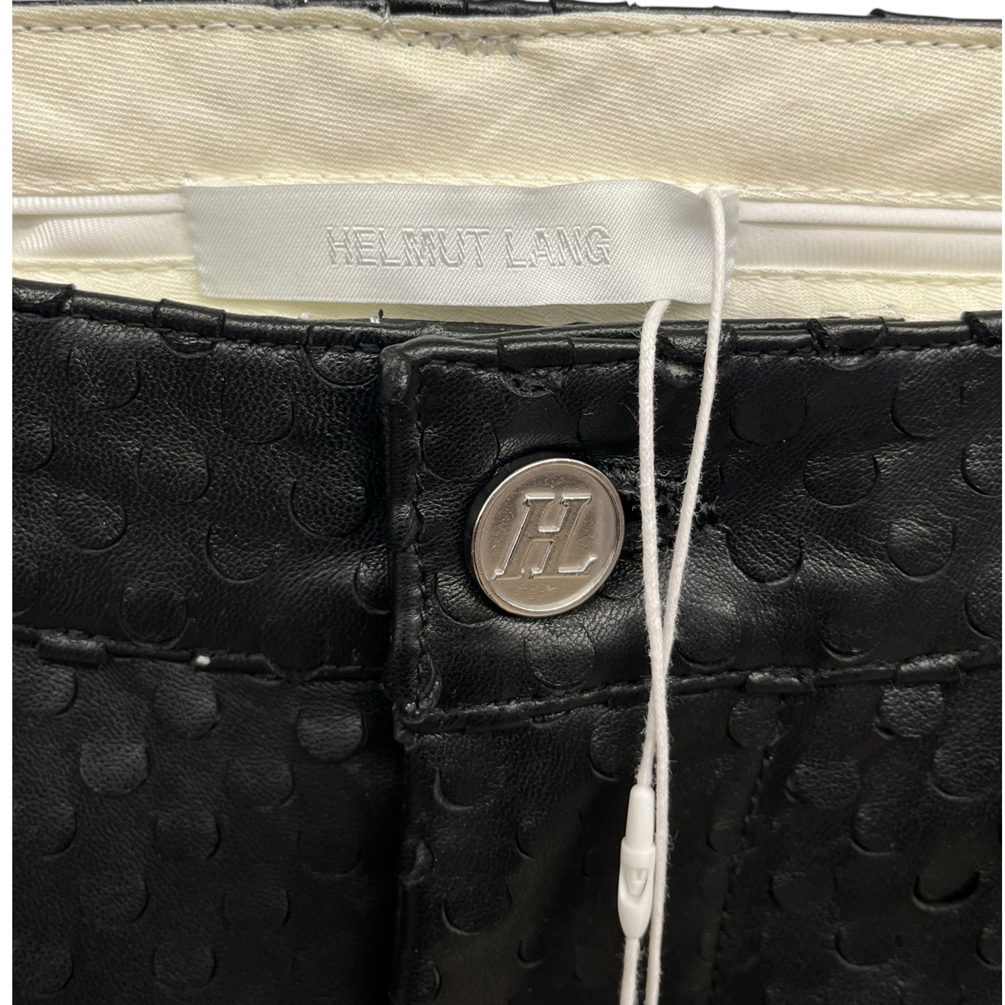 Helmut Lang/Bottoms/29/Leather/BLK/hole punch effect 2 layer view 5