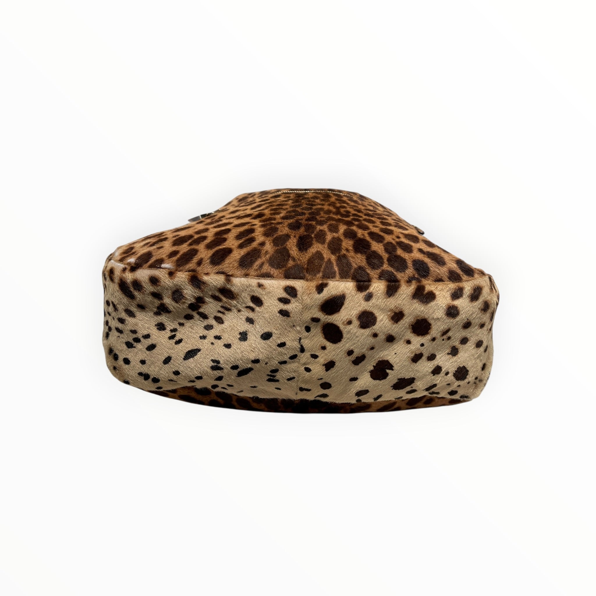 Christian Louboutin/Tote Bag/Leopard/Fur/CML/leopard gold strap tote view 3