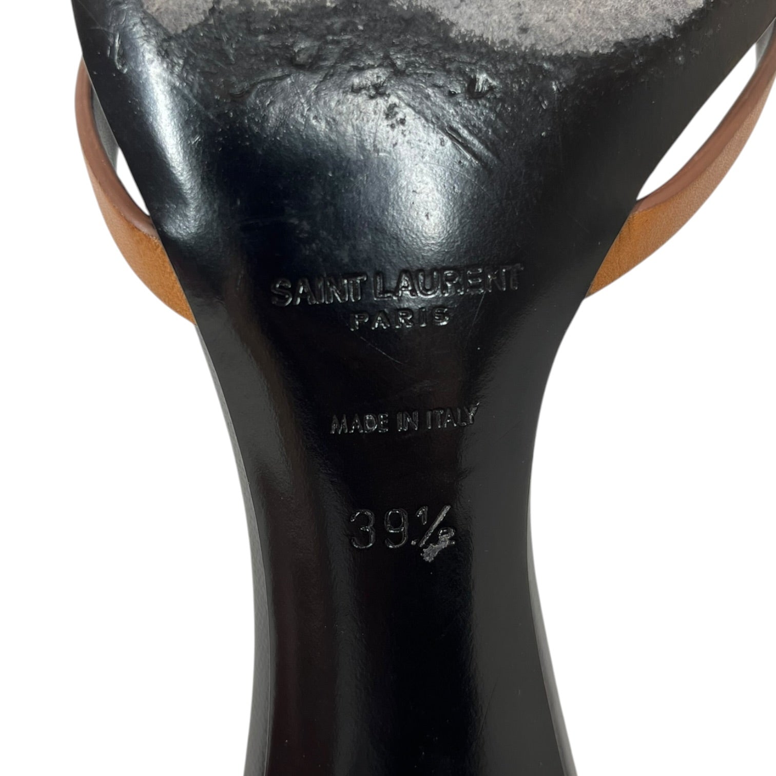 SAINT LAURENT/Heels/EU 39.5/Leather/BLK/CARLA LEATHER MULE view 4