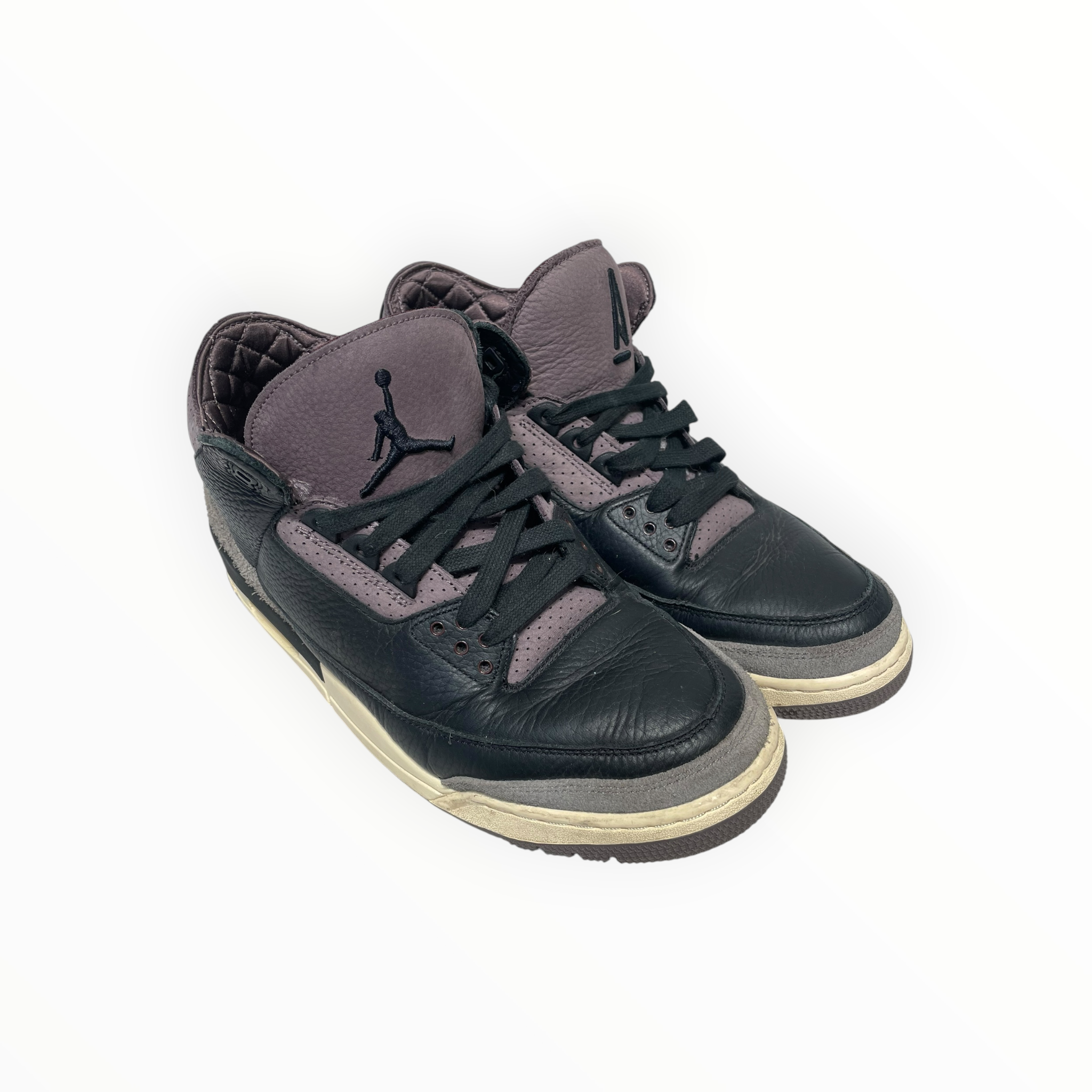 NIKE/X A MA MANIERE AIR JORDAN 3/Hi-Sneakers/US 13/Leather/BLK/FZ4811-001 view 1