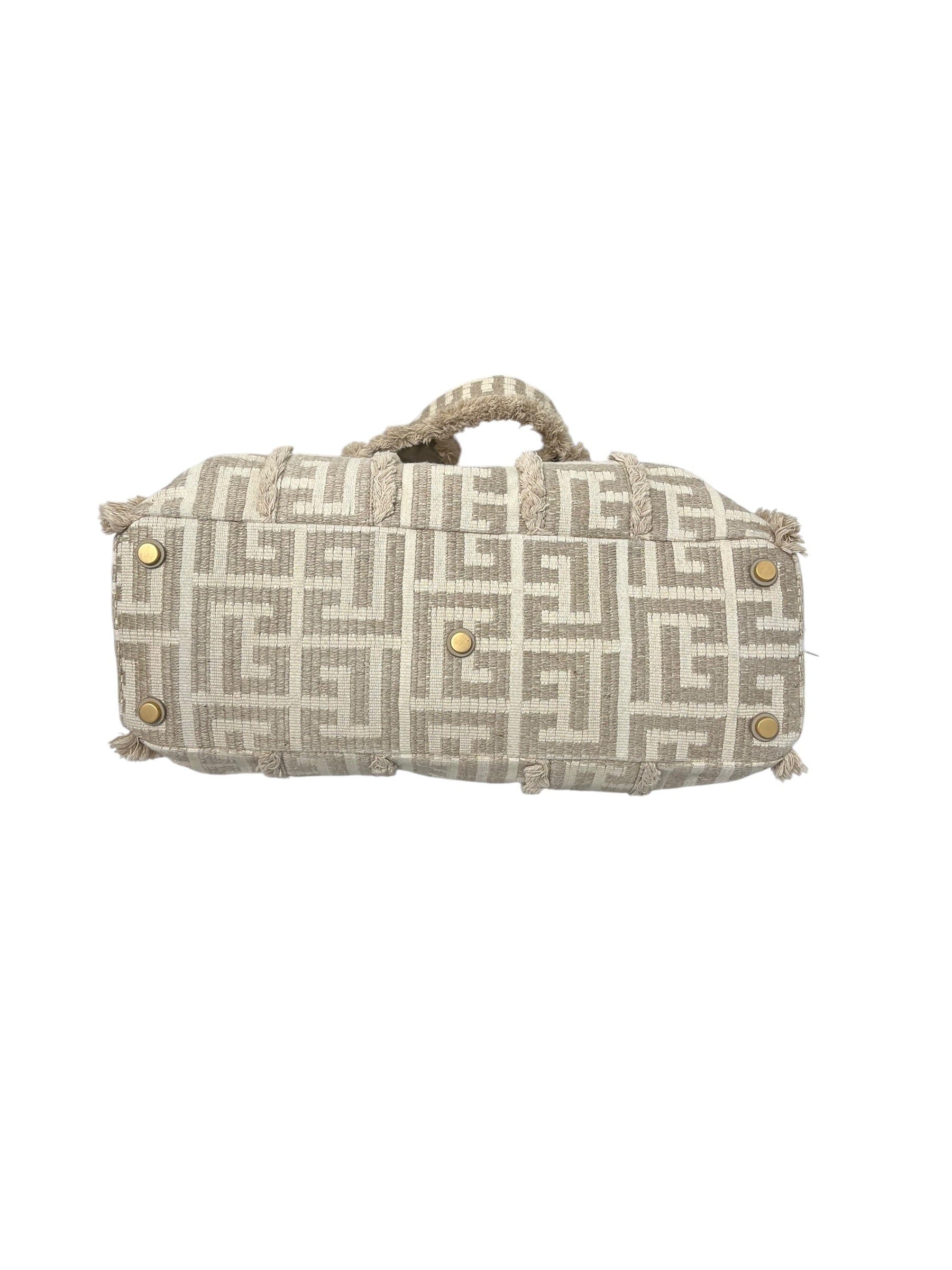 BALMAIN/Tote Bag/Monogram/Cotton/CRM/SAC BANDOULIERE BAG view 4