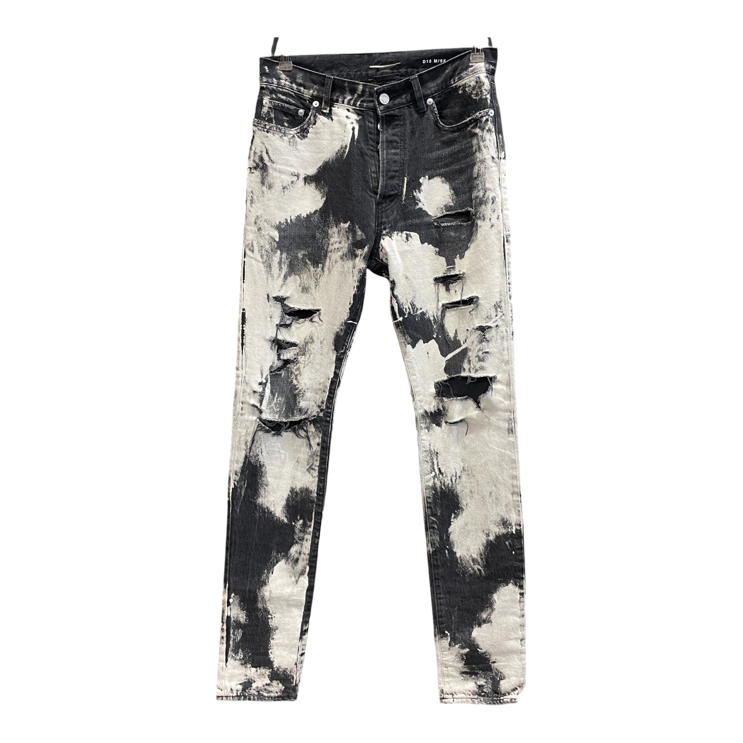 SAINT LAURENT/Skinny Pants/30/Denim/BLK/All Over Print/Hedi Slimane view 1
