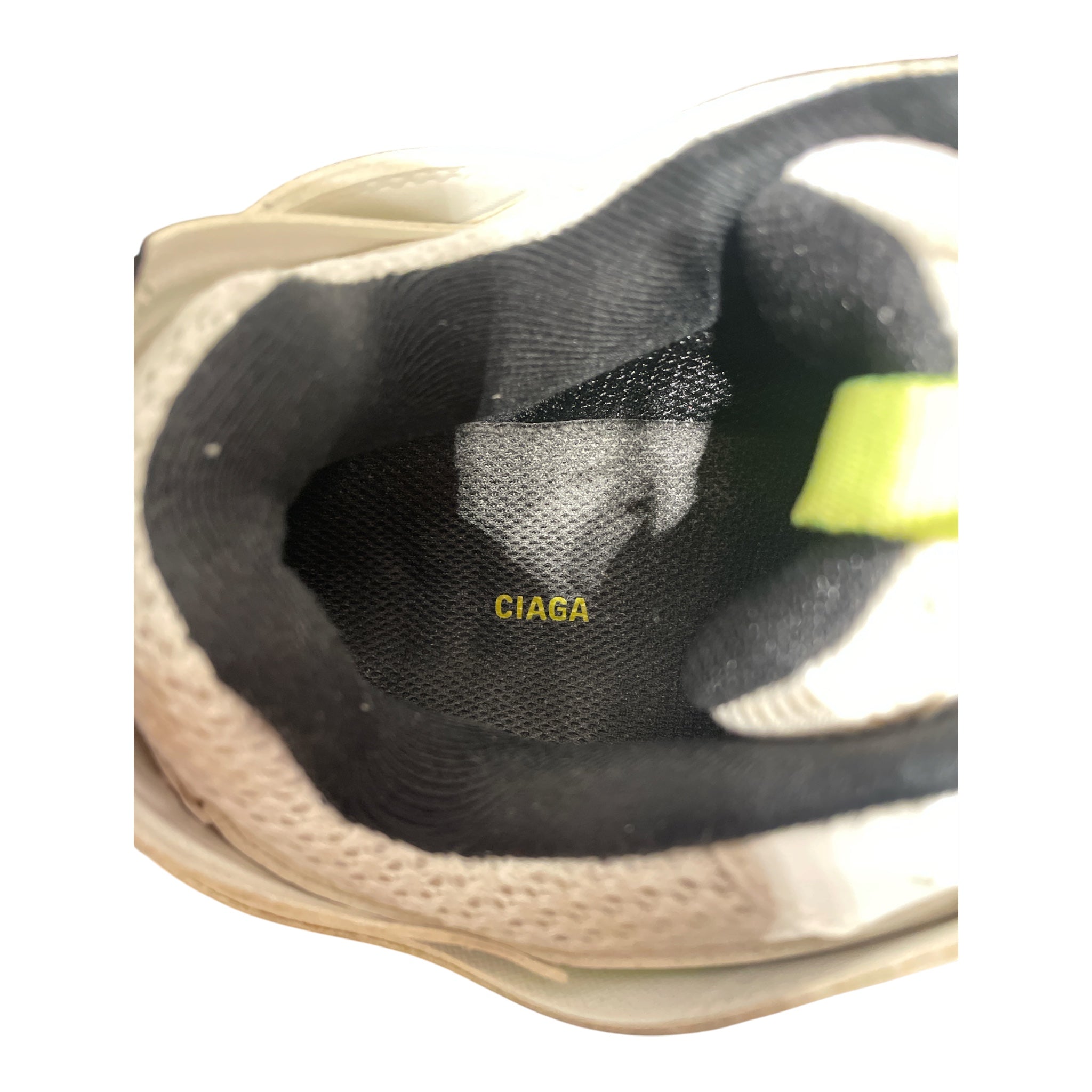 BALENCIAGA/Low-Sneakers/EU 39/WHT/neon green view 3
