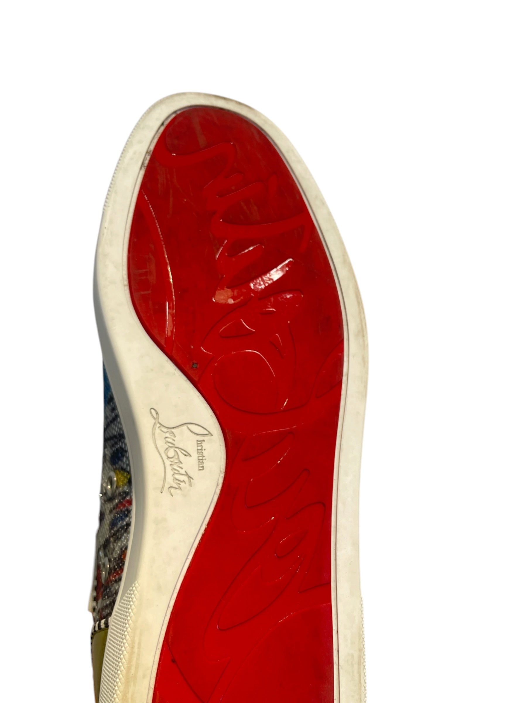 Christian Louboutin/Hi-Sneakers/EU 41.5/Leather/MLT/rantus orlato/whi laces/red gl view 5