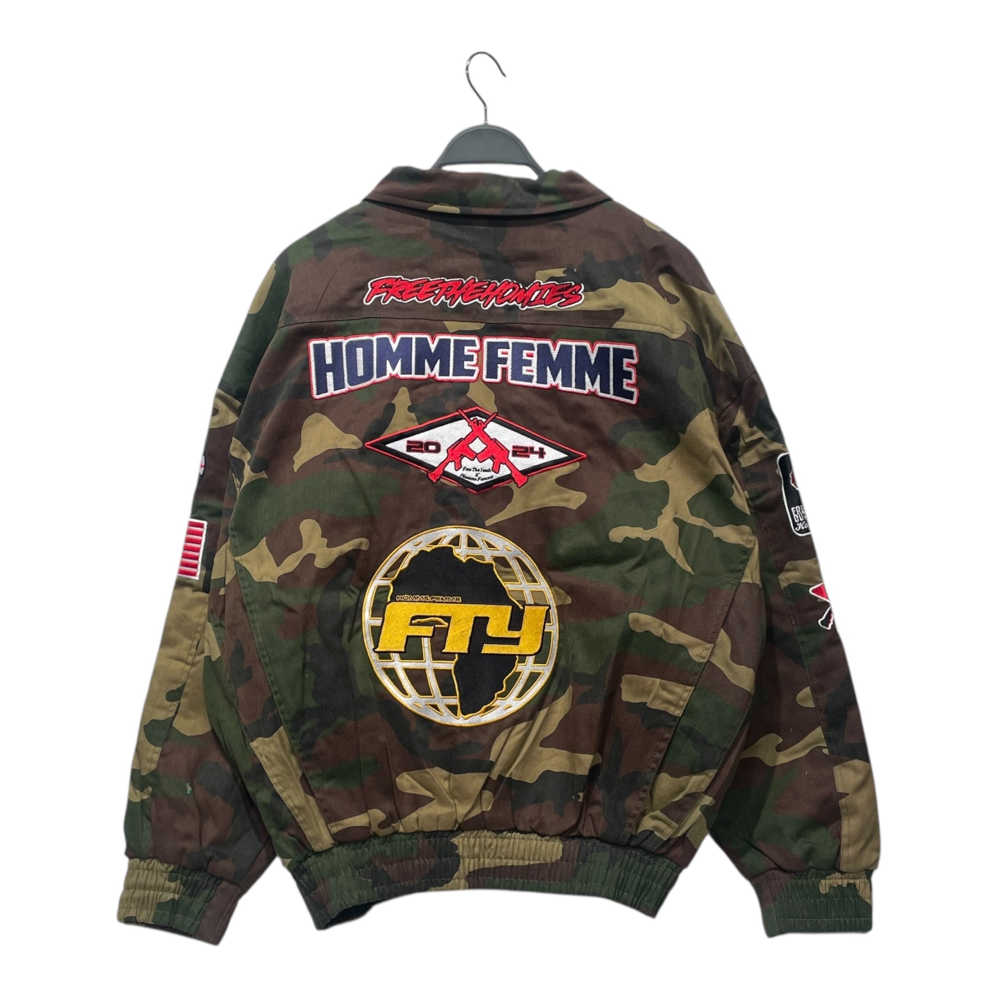 HOMME + FEMME/Blouson/L/Cotton/GRN/Camouflage/PATCHWORK ALL OVER view 2
