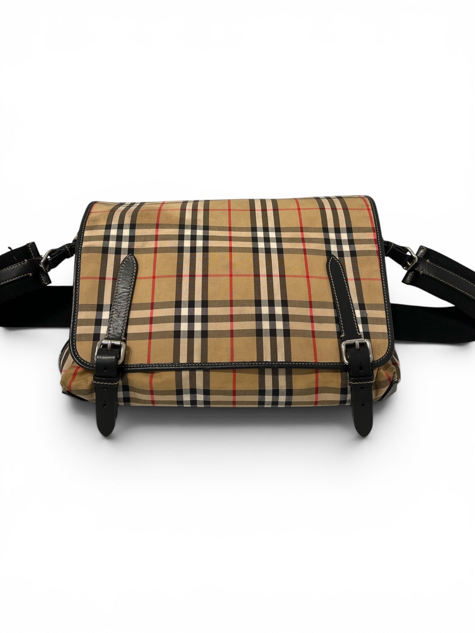 BURBERRY/Cross Body Bag/Plaid/CML/CANVAS MESSANGER BAG view 1