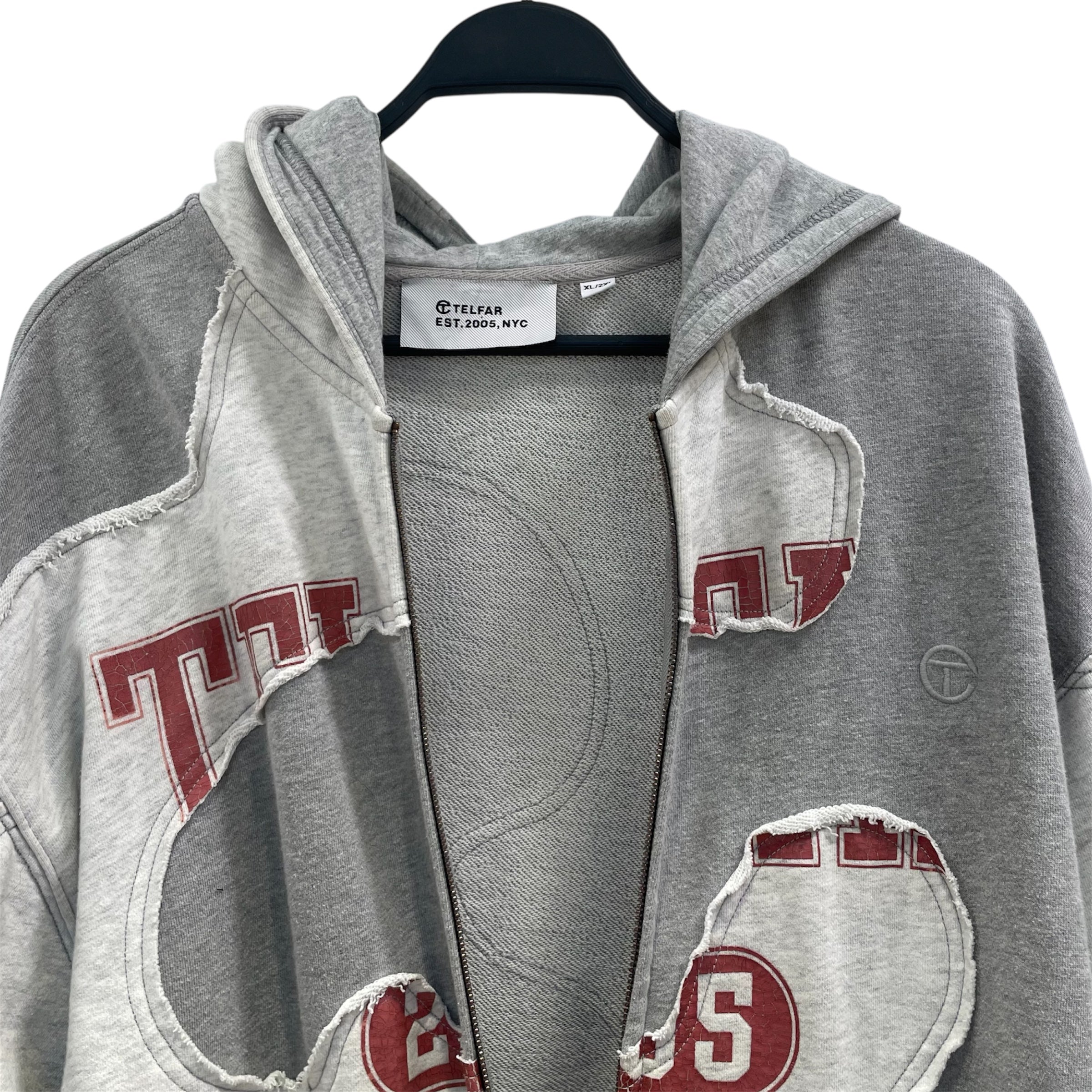 Telfar/Hoodie/XL/Cotton/GRY/PATCH WORK CAMO view 3
