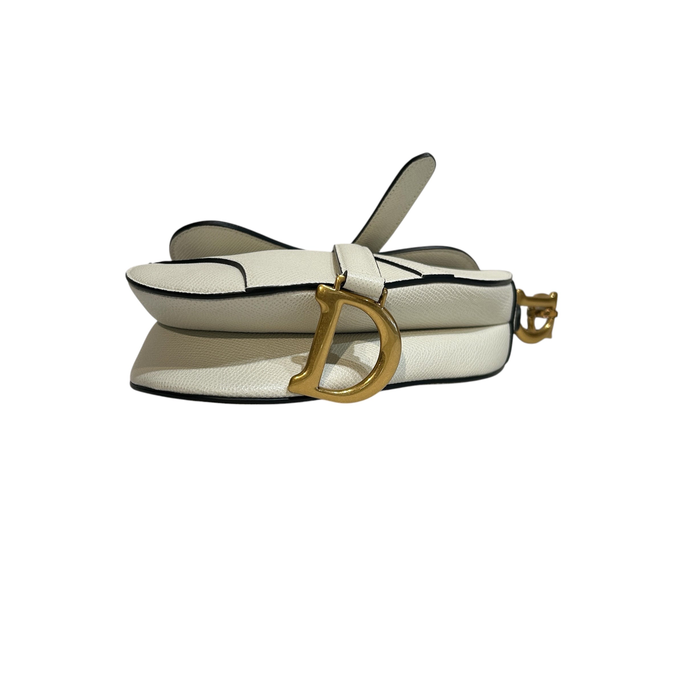Christian Dior/Bag/Leather/WHT/Saddle view 3