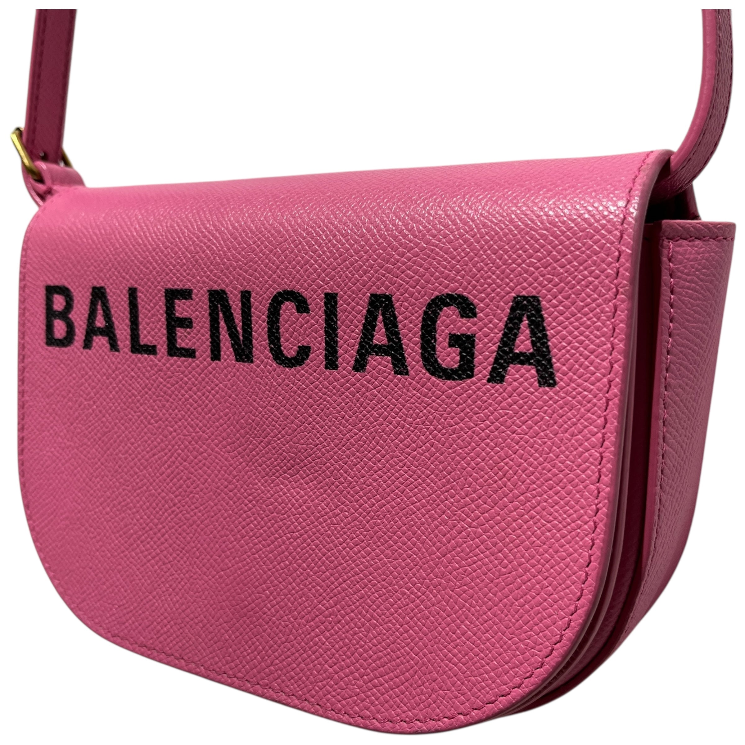 BALENCIAGA/Cross Body Bag/Leather/PNK/Ville Leather Crossbody view 3