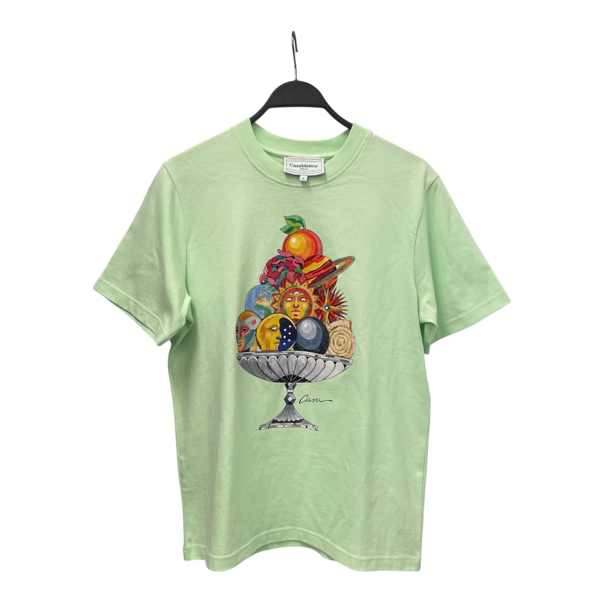 CASABLANCA/T-Shirt/S/Cotton/GRN/Graphic/FRUIT BASKET view 1