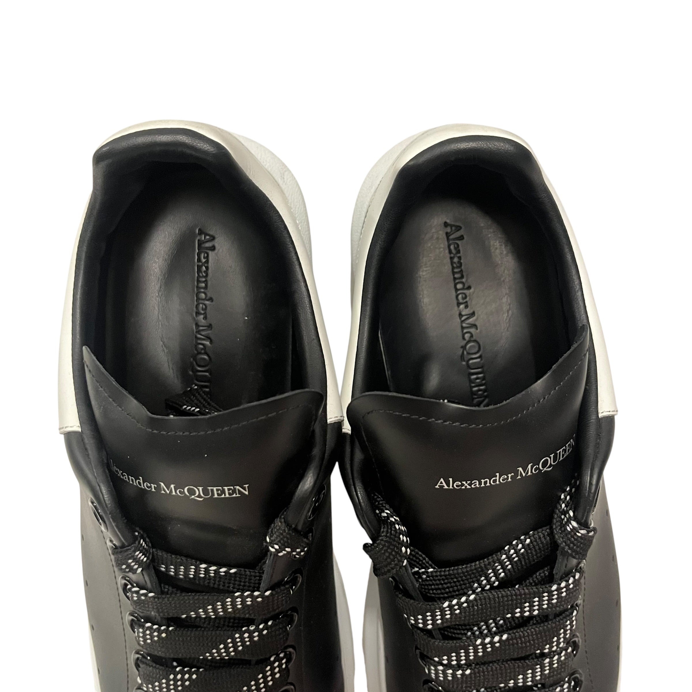 Alexander McQueen/Low-Sneakers/EU 43.5/Leather/BLK/alexander mcqueen blk/white view 5