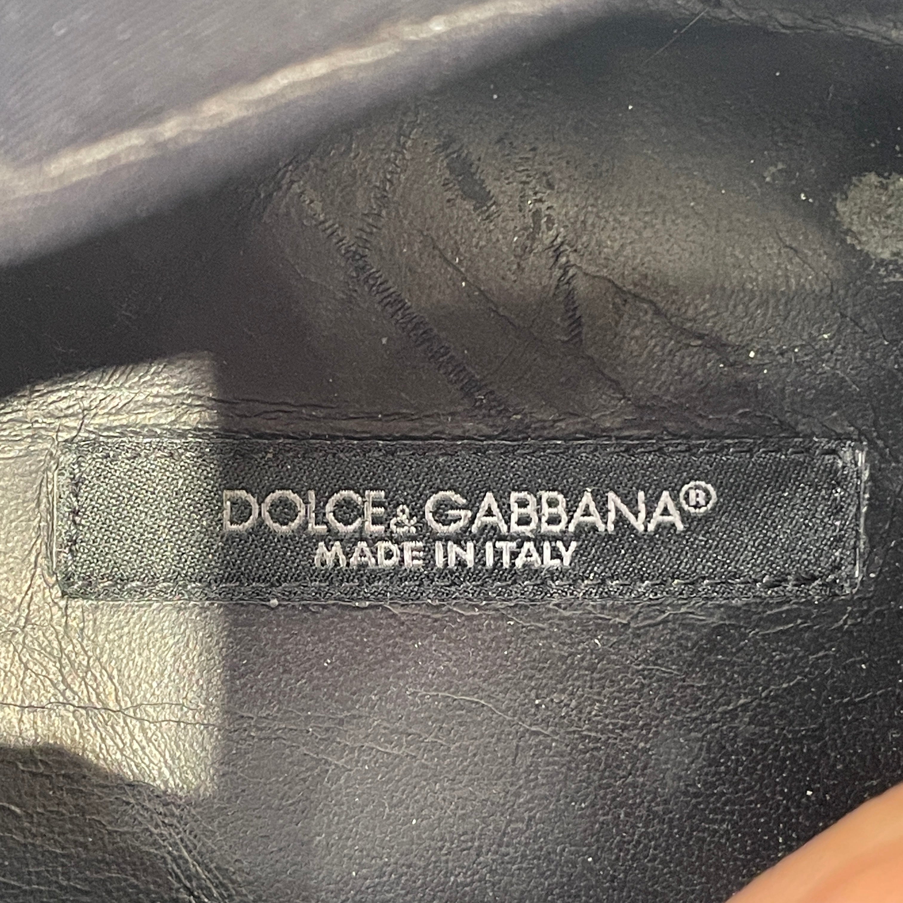 DOLCE&GABBANA/Low-Sneakers/EU 45/Border/Cotton/BLK/superking cloth trainer/white view 4