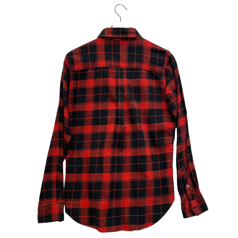 SWG BLACK PLATINUM/Flannel Shirt/L/Cotton/RED/PLAID FLANNEL