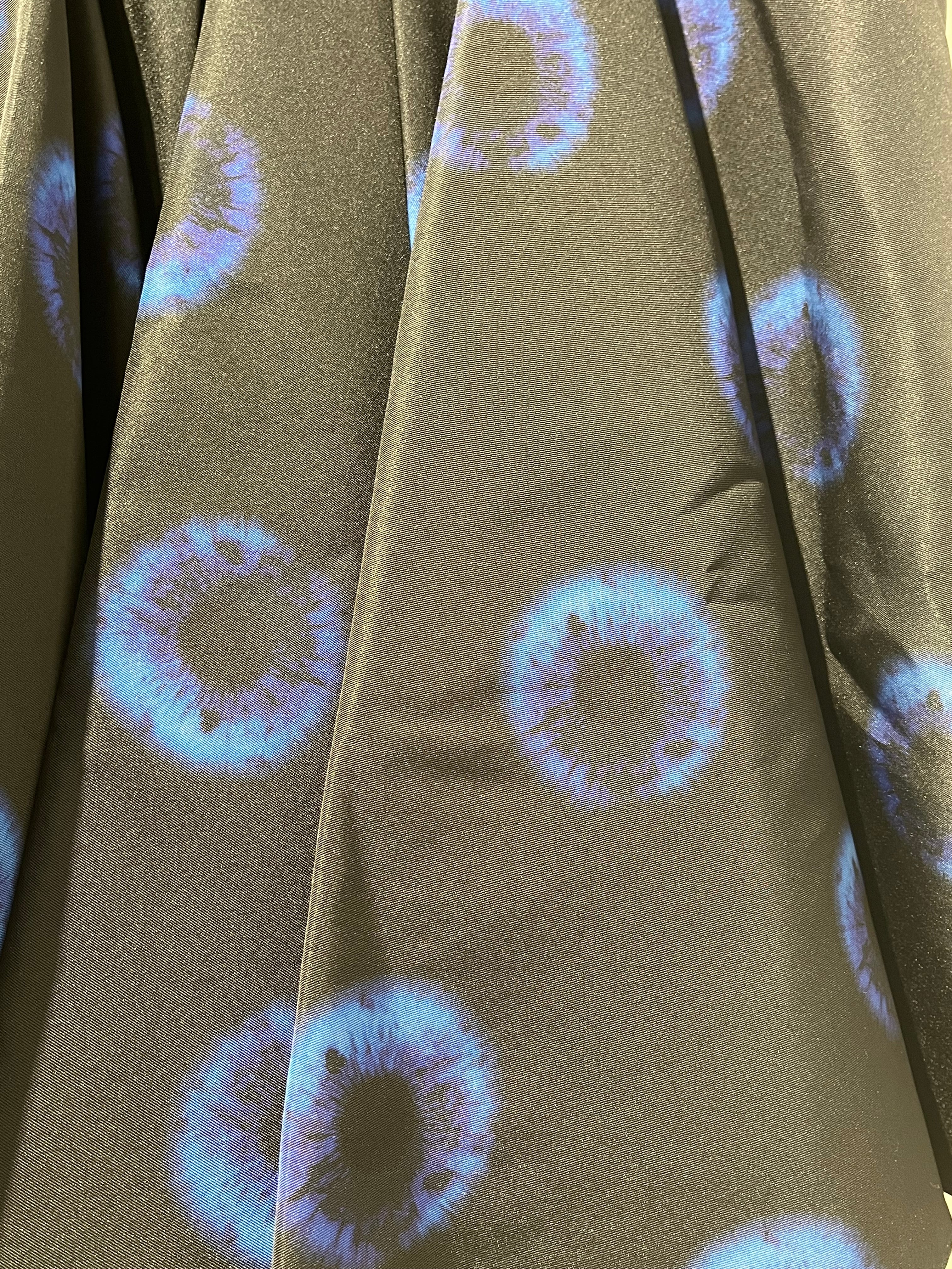 Alexander McQueen/Skirt/38/All Over Print/Cotton/BLK/DYED RINGS PLEATED SKIRT BNWT view 3