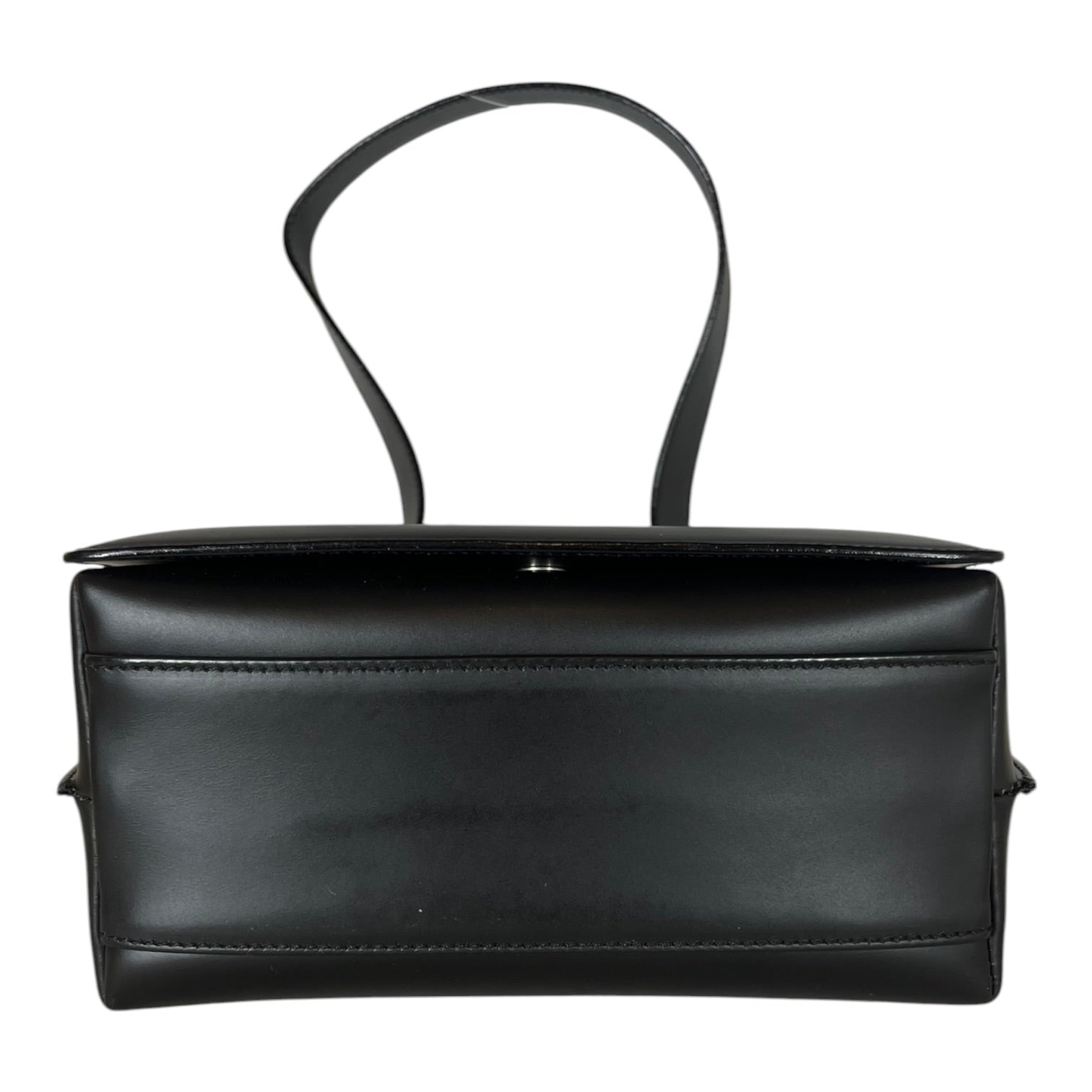 GUCCI/Hand Bag/Leather/BLK/Front flap medium view 5